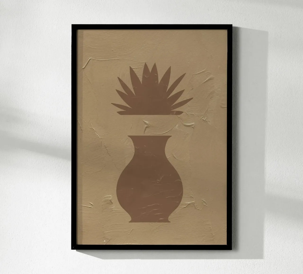 Terracotta Line No 07 poster con telaio in alluminio da treechild