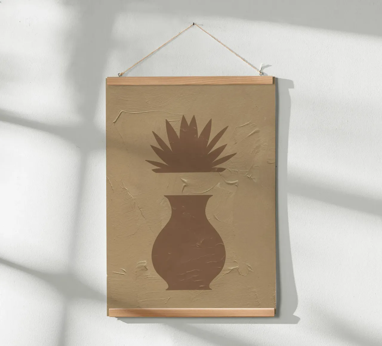 Terracotta Line No 07 poster con telaio in alluminio da treechild