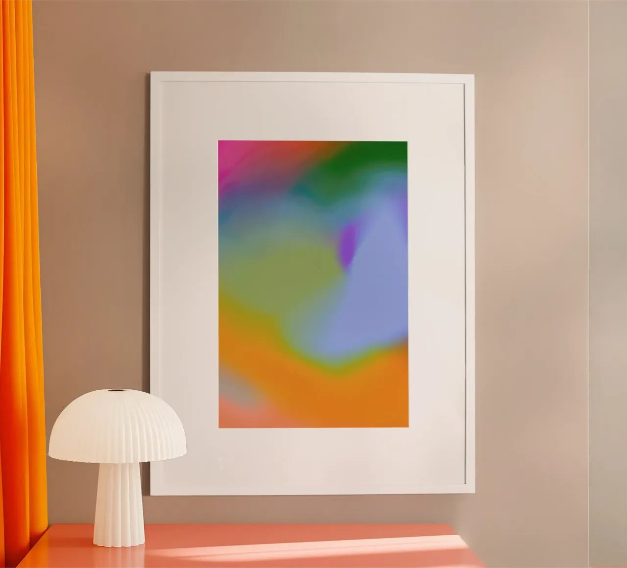 Heat Wave poster con telaio in legno da Galaxy Eyes
