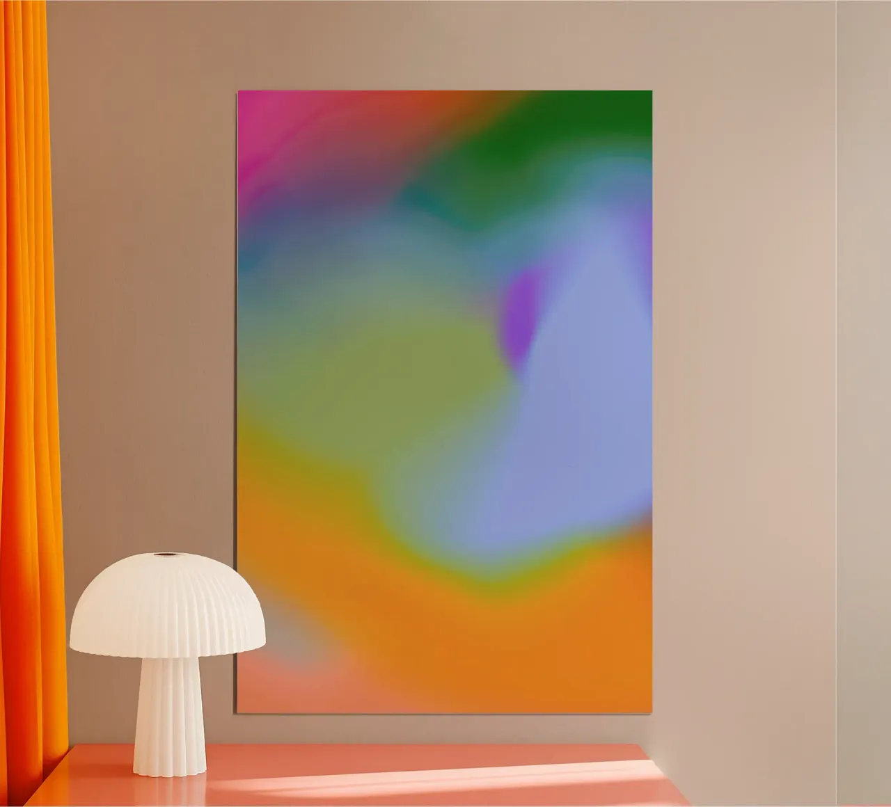 Heat Wave poster con telaio in legno da Galaxy Eyes