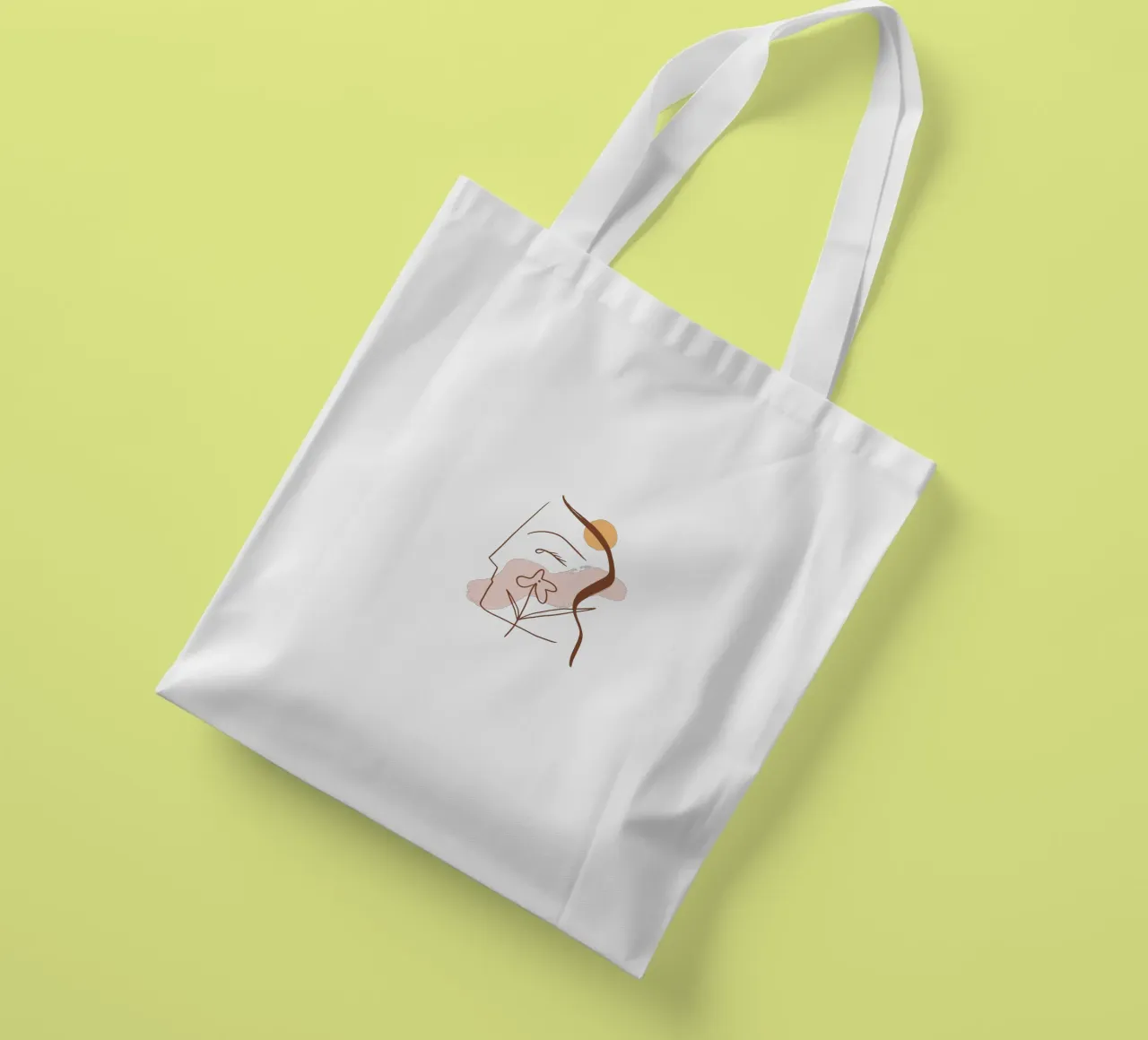 Summer Line No 01 (Without Background) borsa in juta da treechild