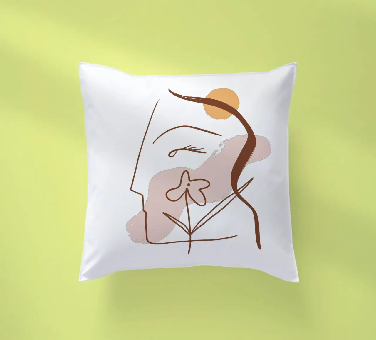 Summer Line No 01 (Without Background) cuscino da treechild