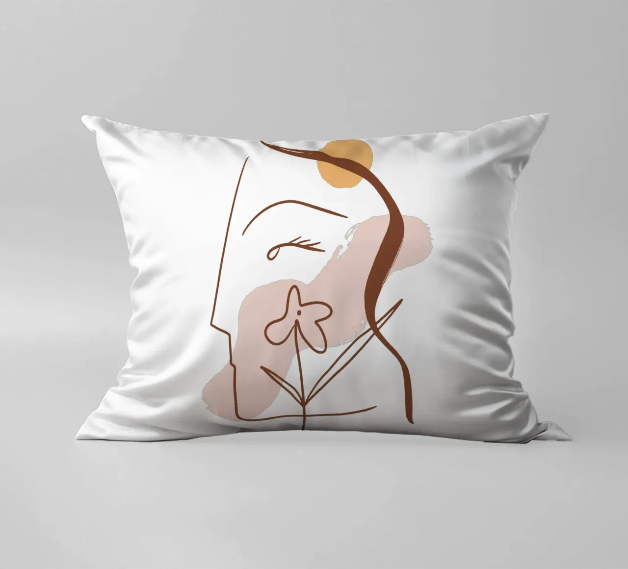 Summer Line No 01 (Without Background) cuscino da treechild