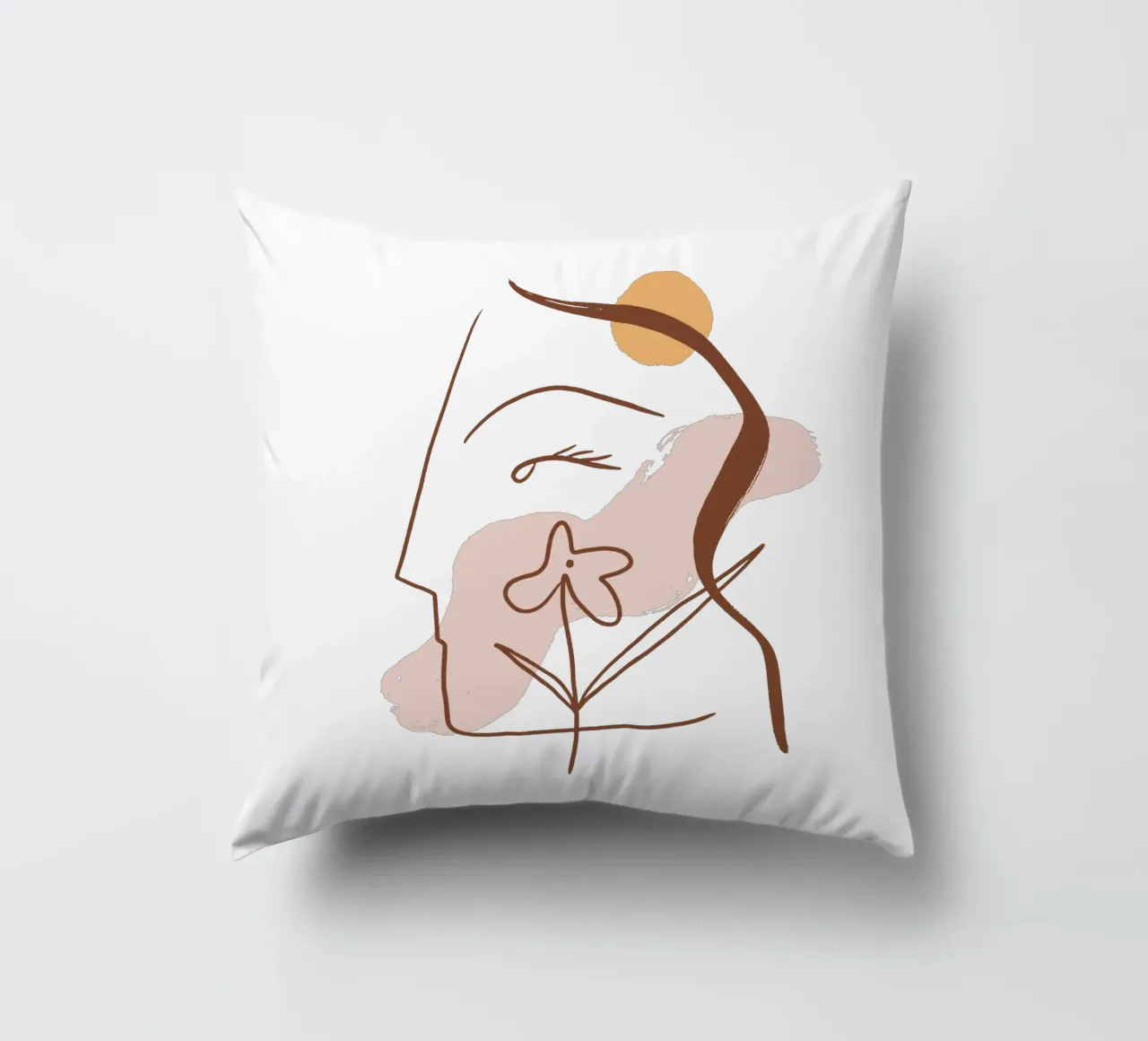 Summer Line No 01 (Without Background) cuscino da treechild