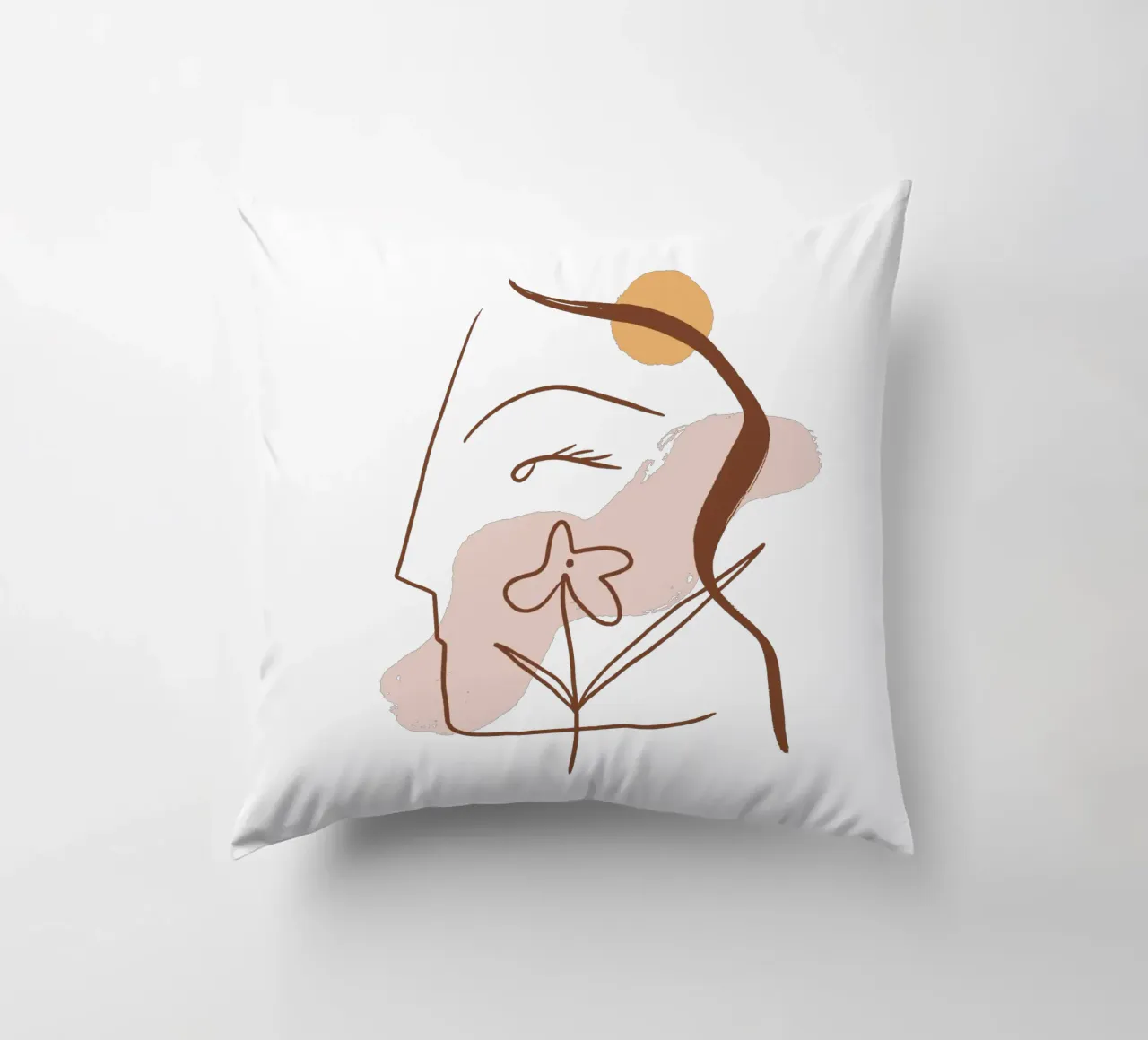 Summer Line No 01 (Without Background) cuscino da treechild