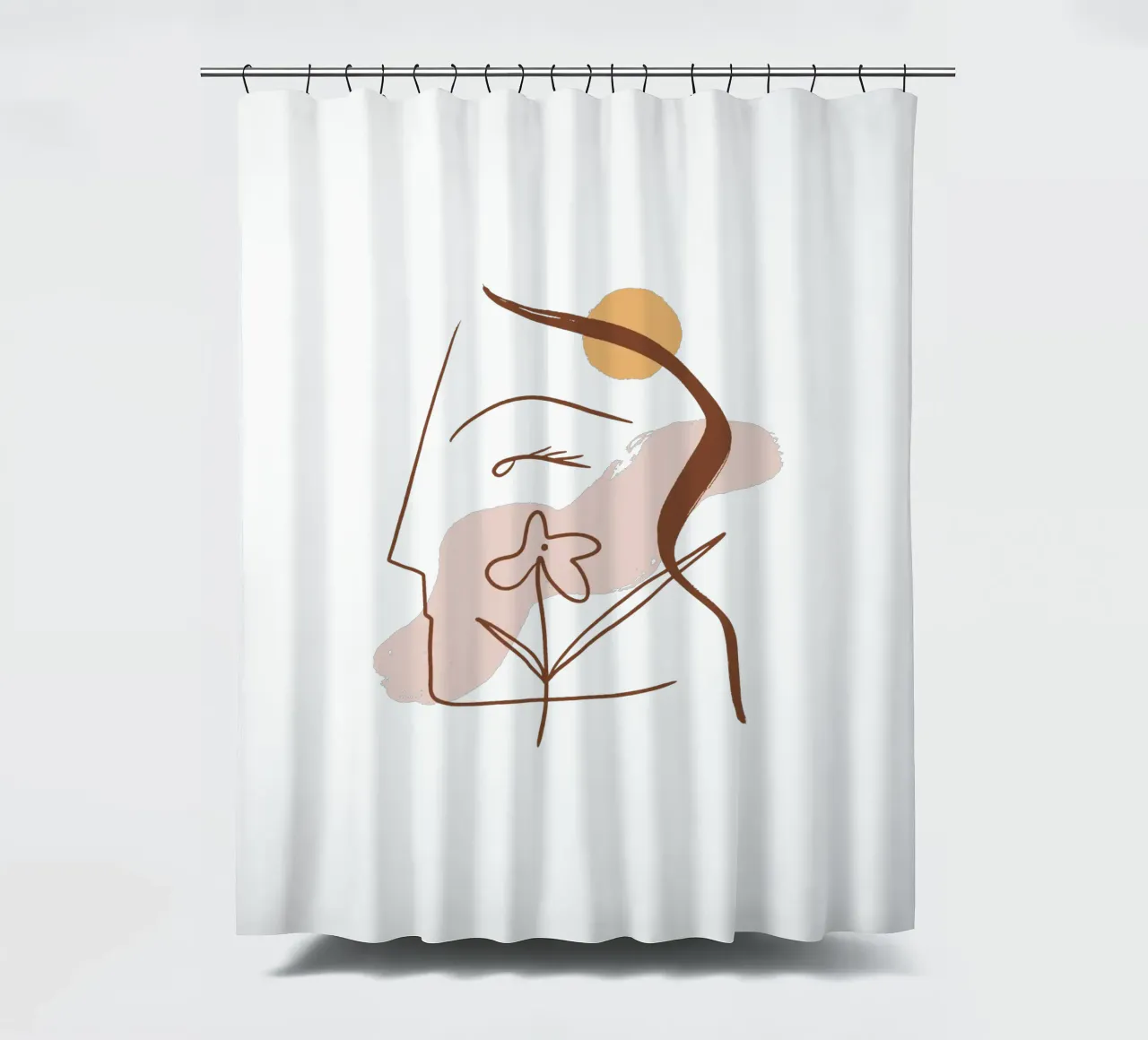 Summer Line No 01 (Without Background) tenda da doccia da treechild