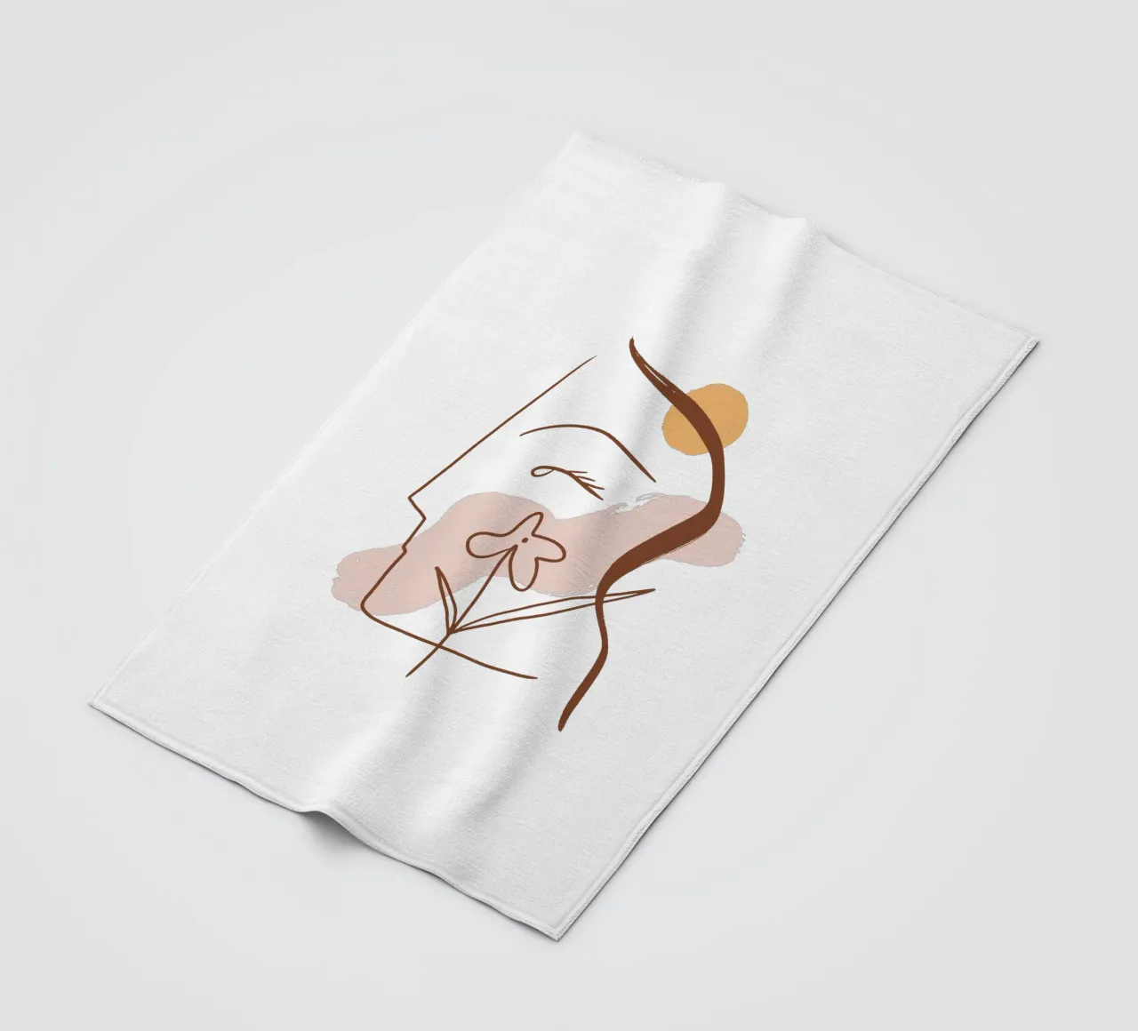 Summer Line No 01 (Without Background) coperta in pile da treechild