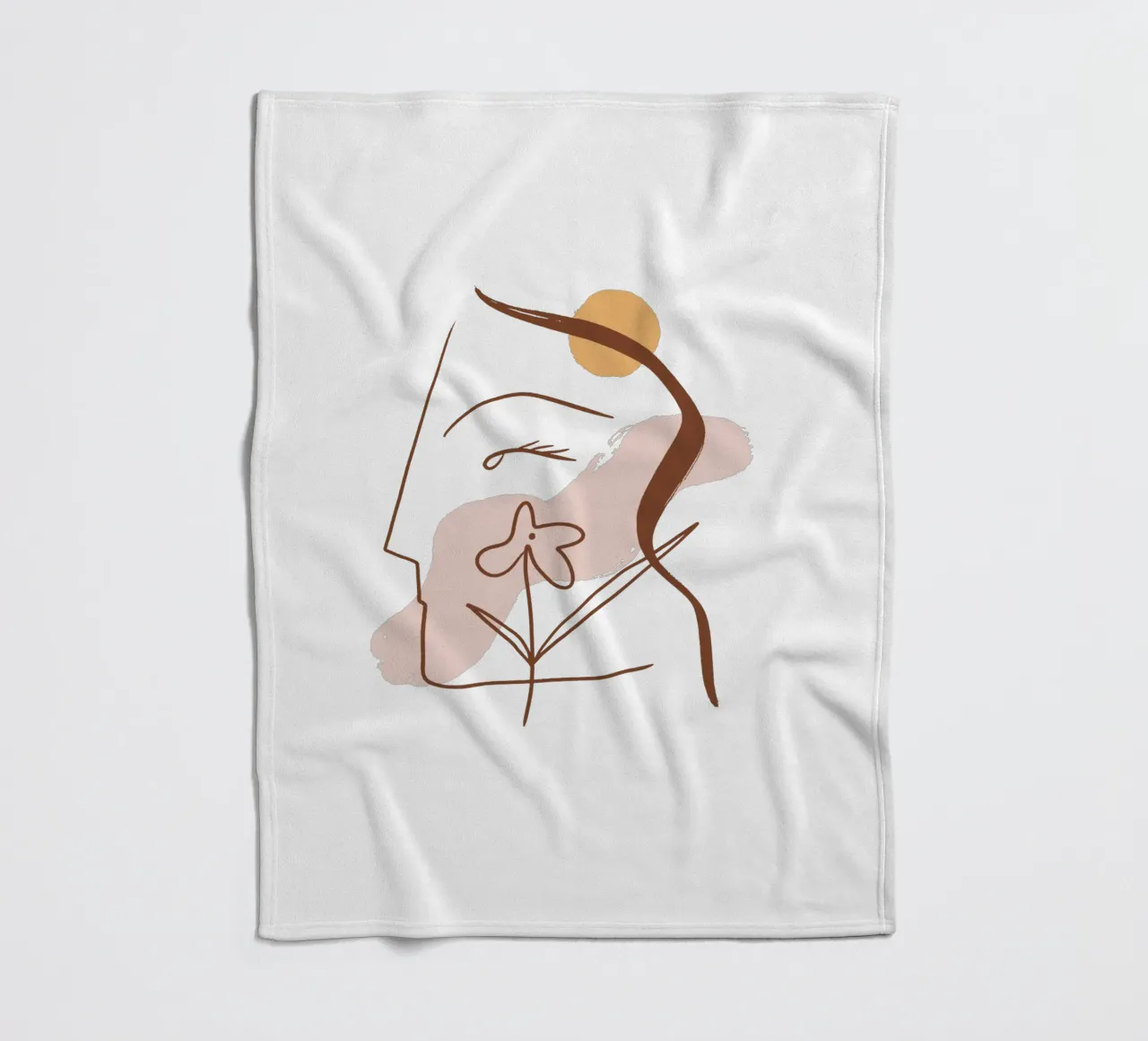 Summer Line No 01 (Without Background) coperta in pile da treechild