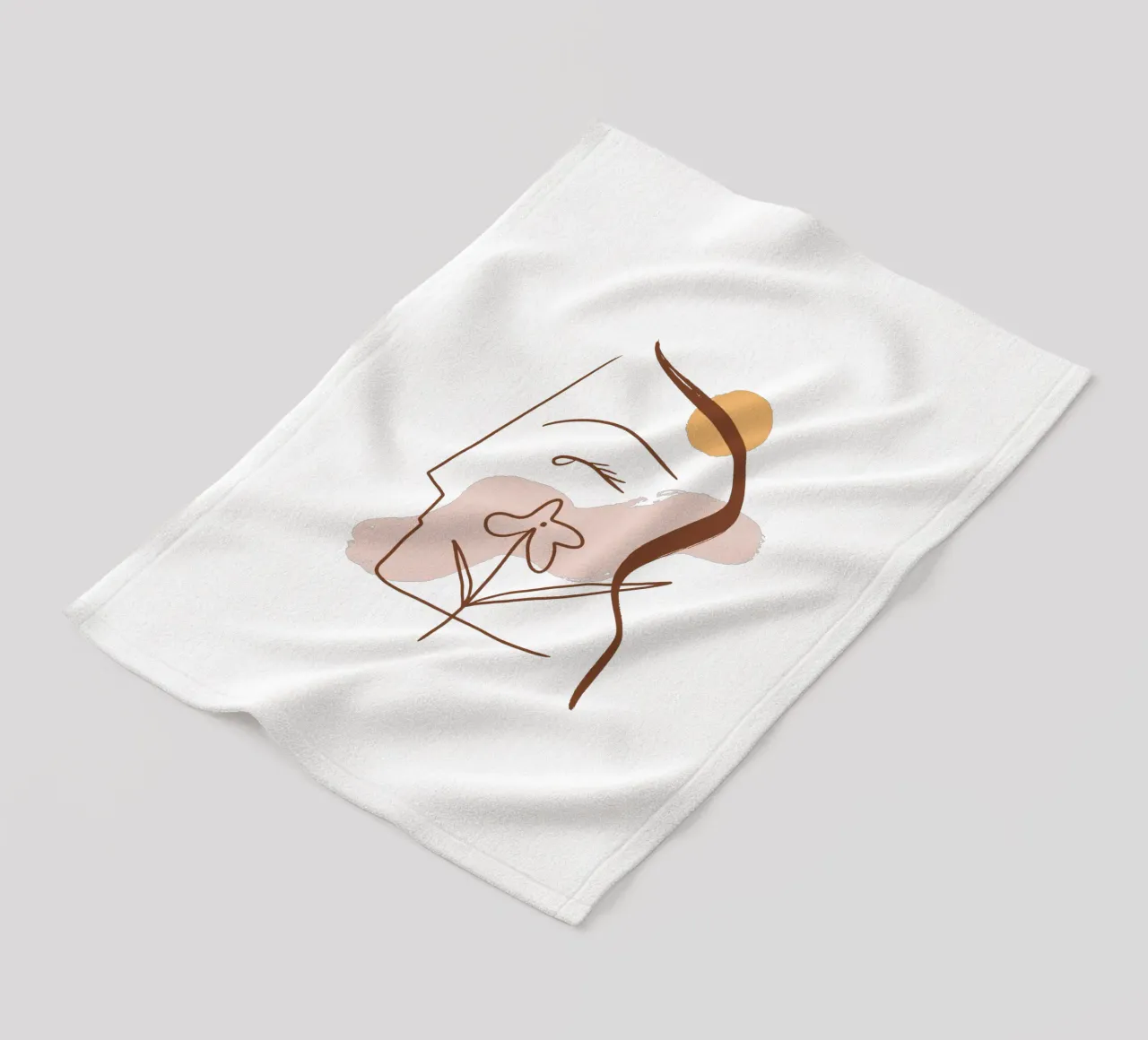 Summer Line No 01 (Without Background) coperta in pile da treechild