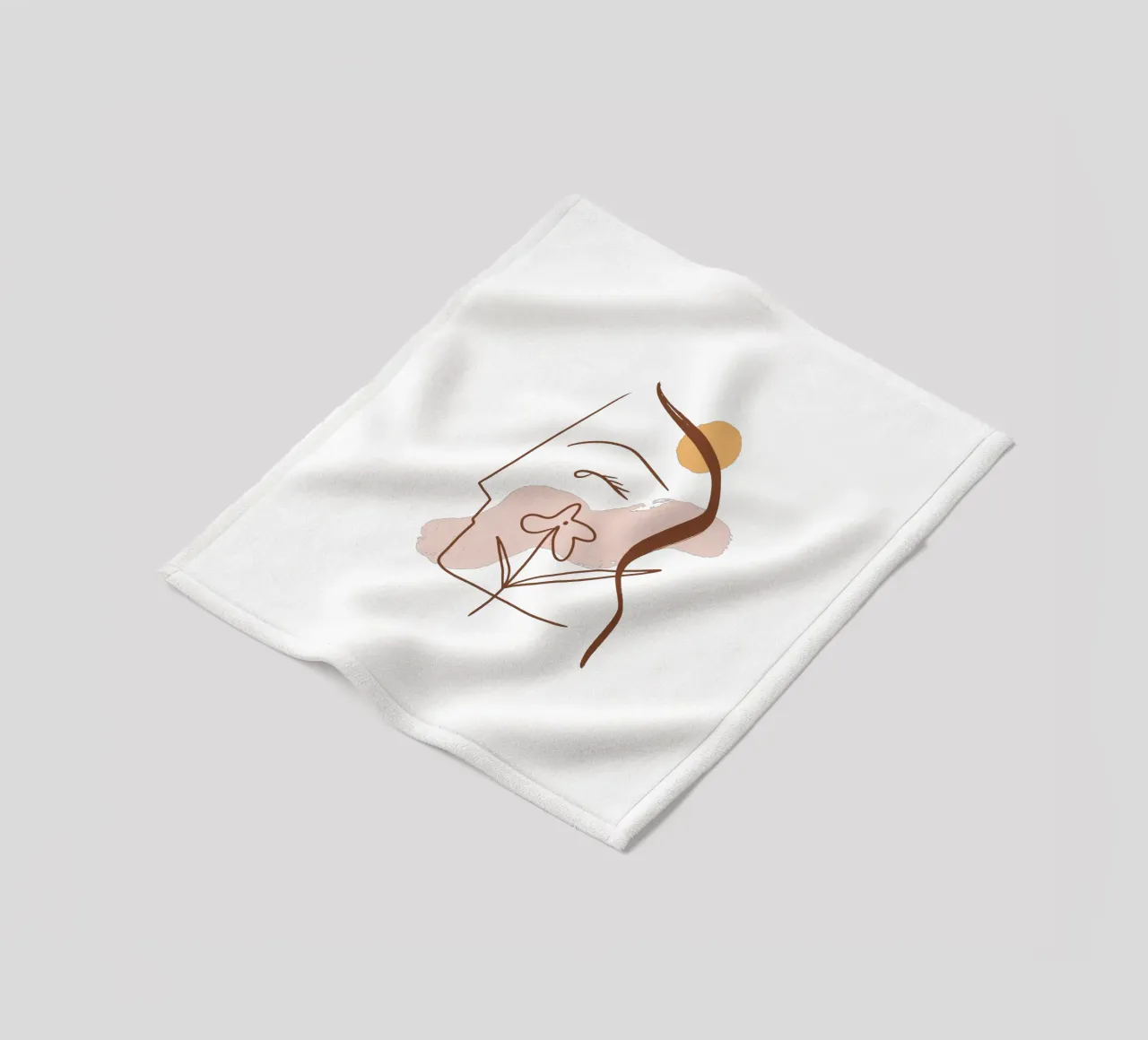 Summer Line No 01 (Without Background) coperta in pile da treechild