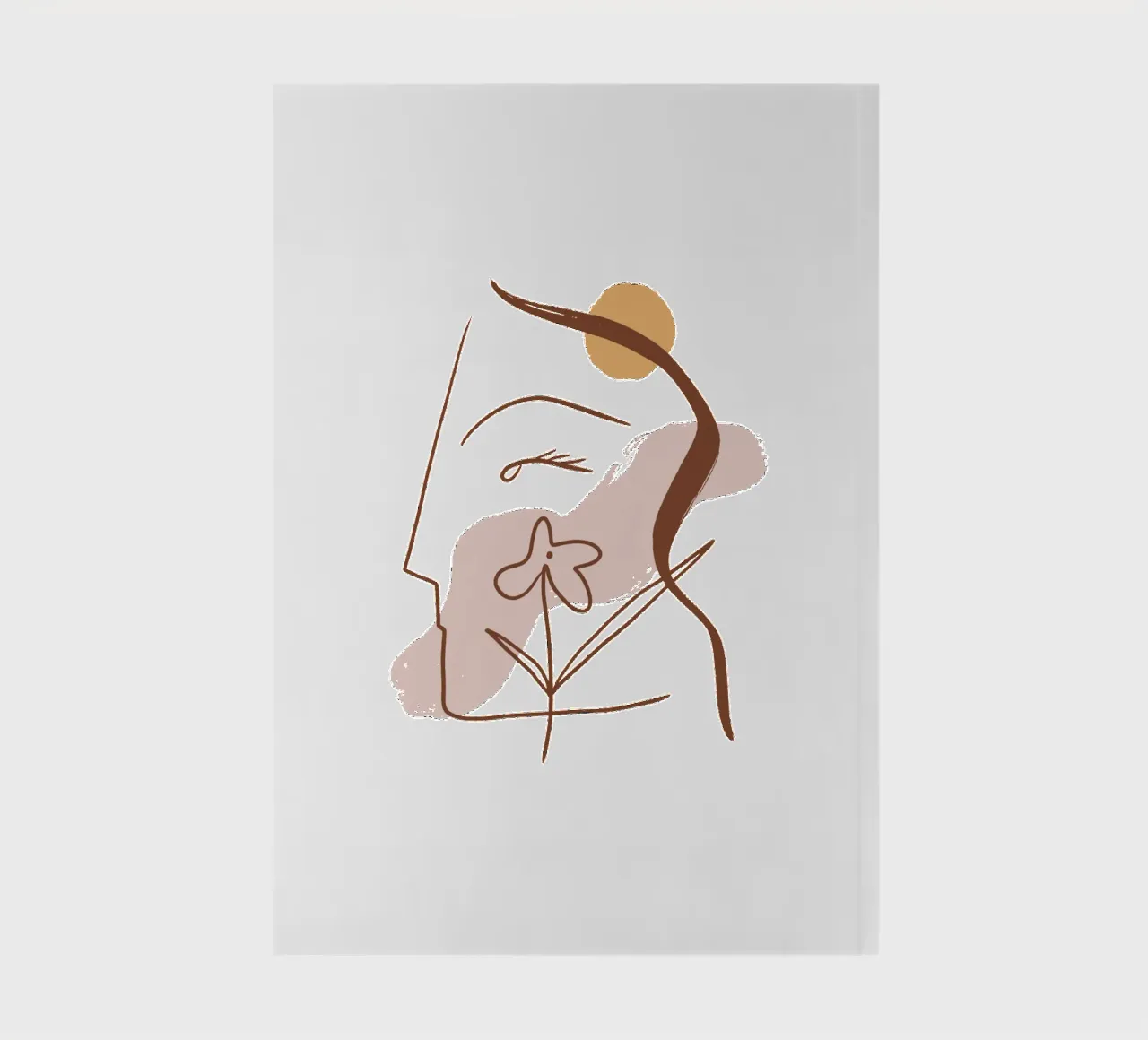 Summer Line No 01 (Without Background) notebook by treechild