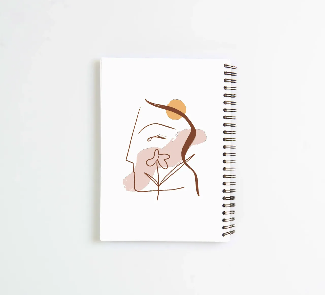 Summer Line No 01 (Without Background) diario ad anelli da treechild