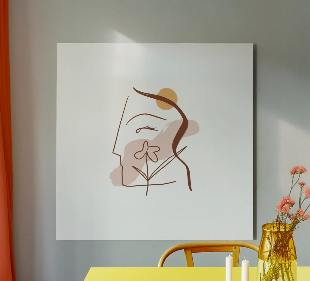 Summer Line No 01 (Without Background) alluminio dibond da treechild