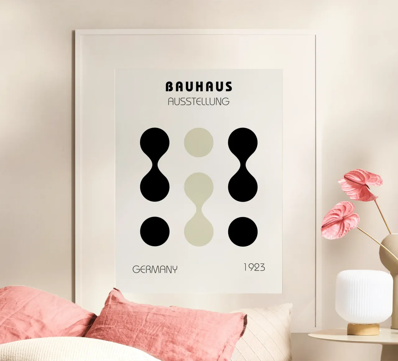 Geometria a goccia Bauhaus 1923 poster da Studio Vibe