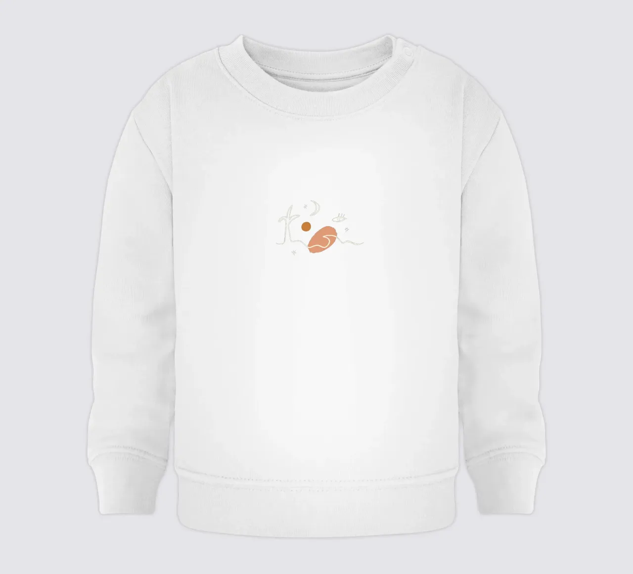 Summer Line No 02 (Without Background) felpa neonato da treechild