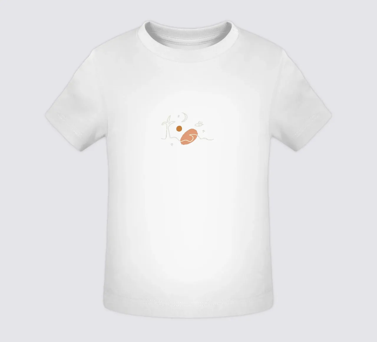 Summer Line No 02 (Without Background) maglietta neonato da treechild