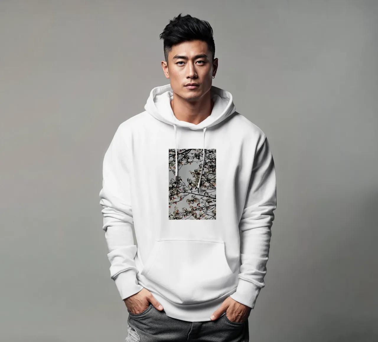 Grafic Spring And Flower Mood felpa con cappuccio da Studio Nahili