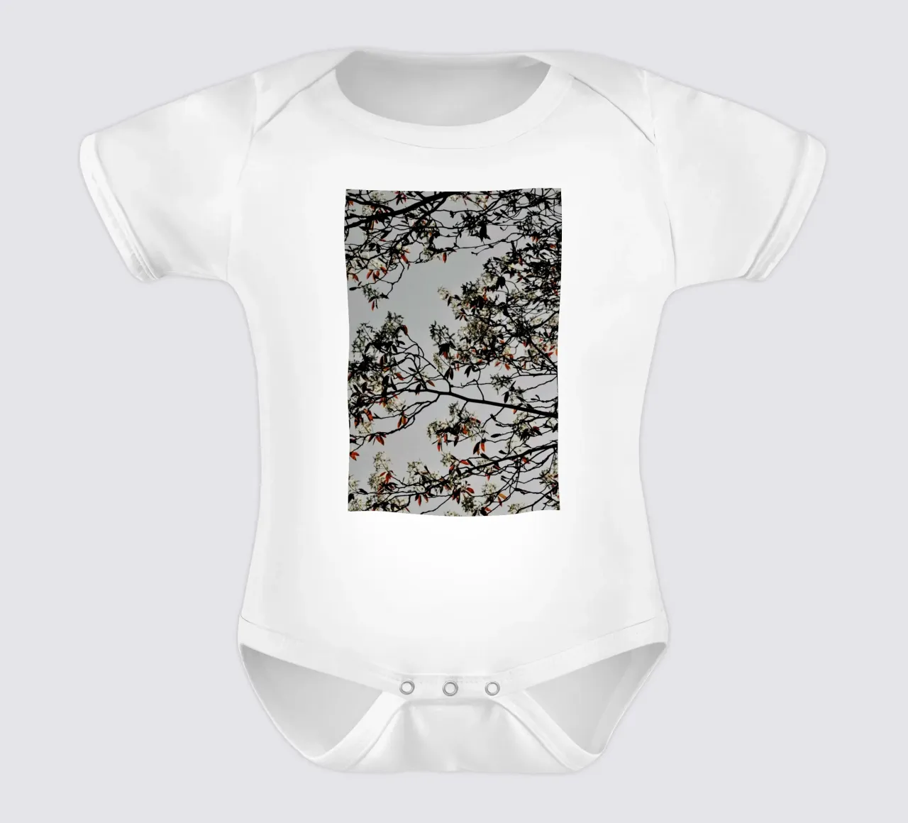 Grafic Spring And Flower Mood body neonato maniche corte da Studio Nahili