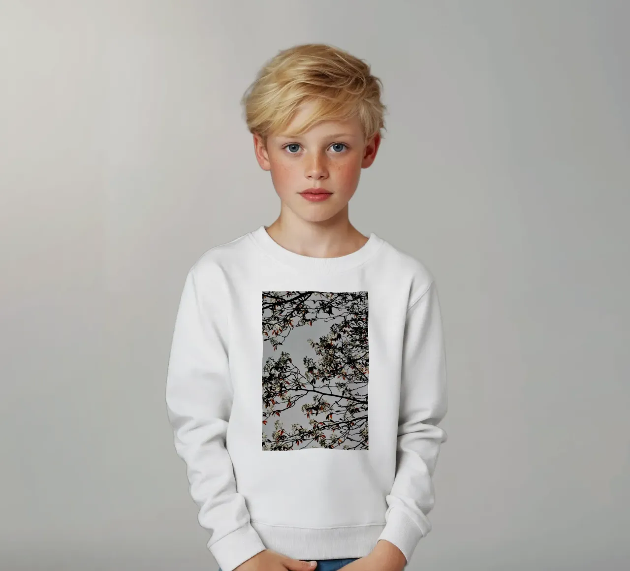 Grafic Spring And Flower Mood felpa bambino da Studio Nahili