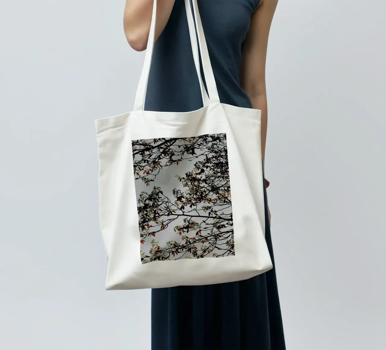 Grafic Spring And Flower Mood borsa in juta da Studio Nahili