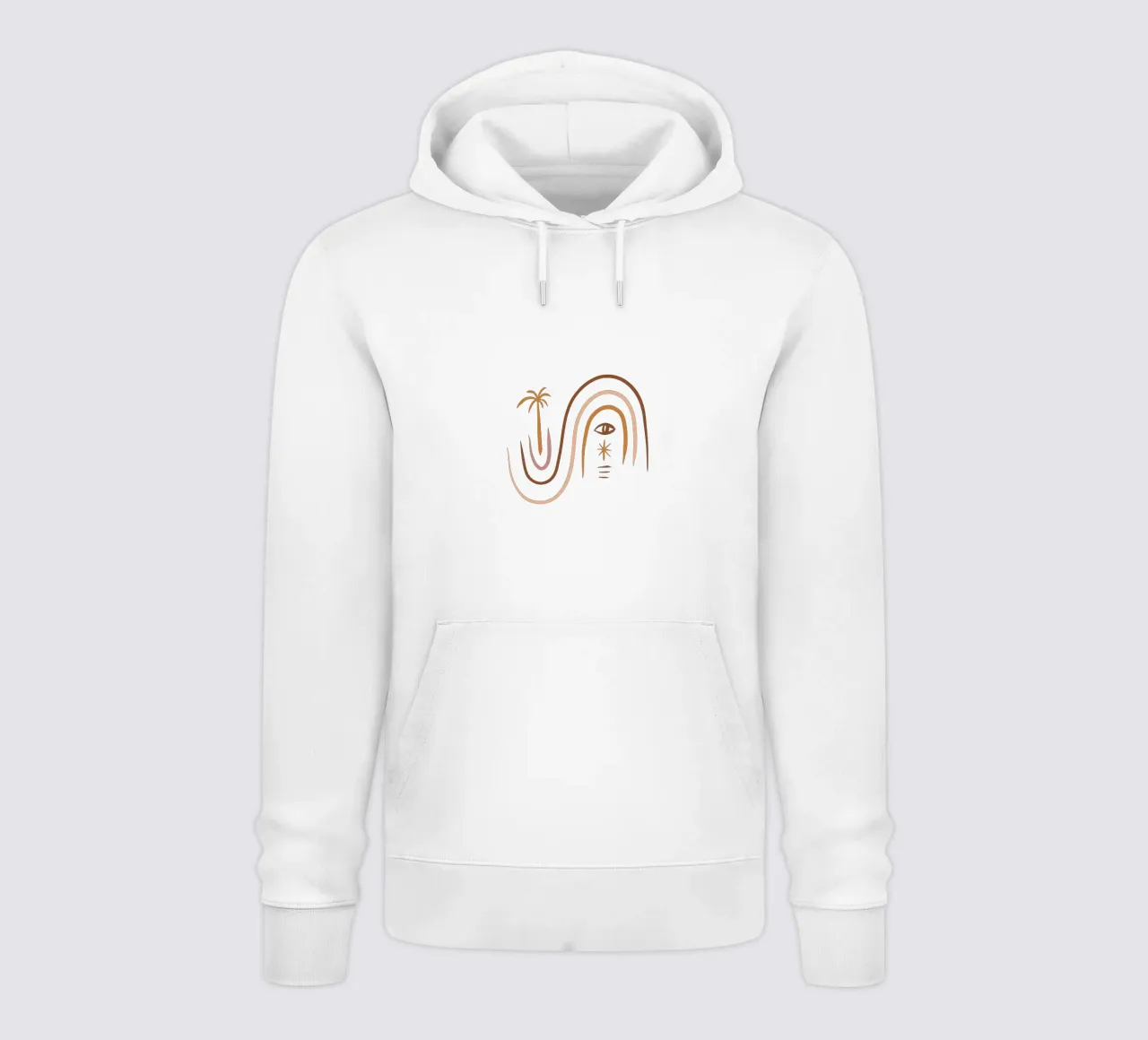 Summer Line No 03 (Without Background) felpa con cappuccio da treechild