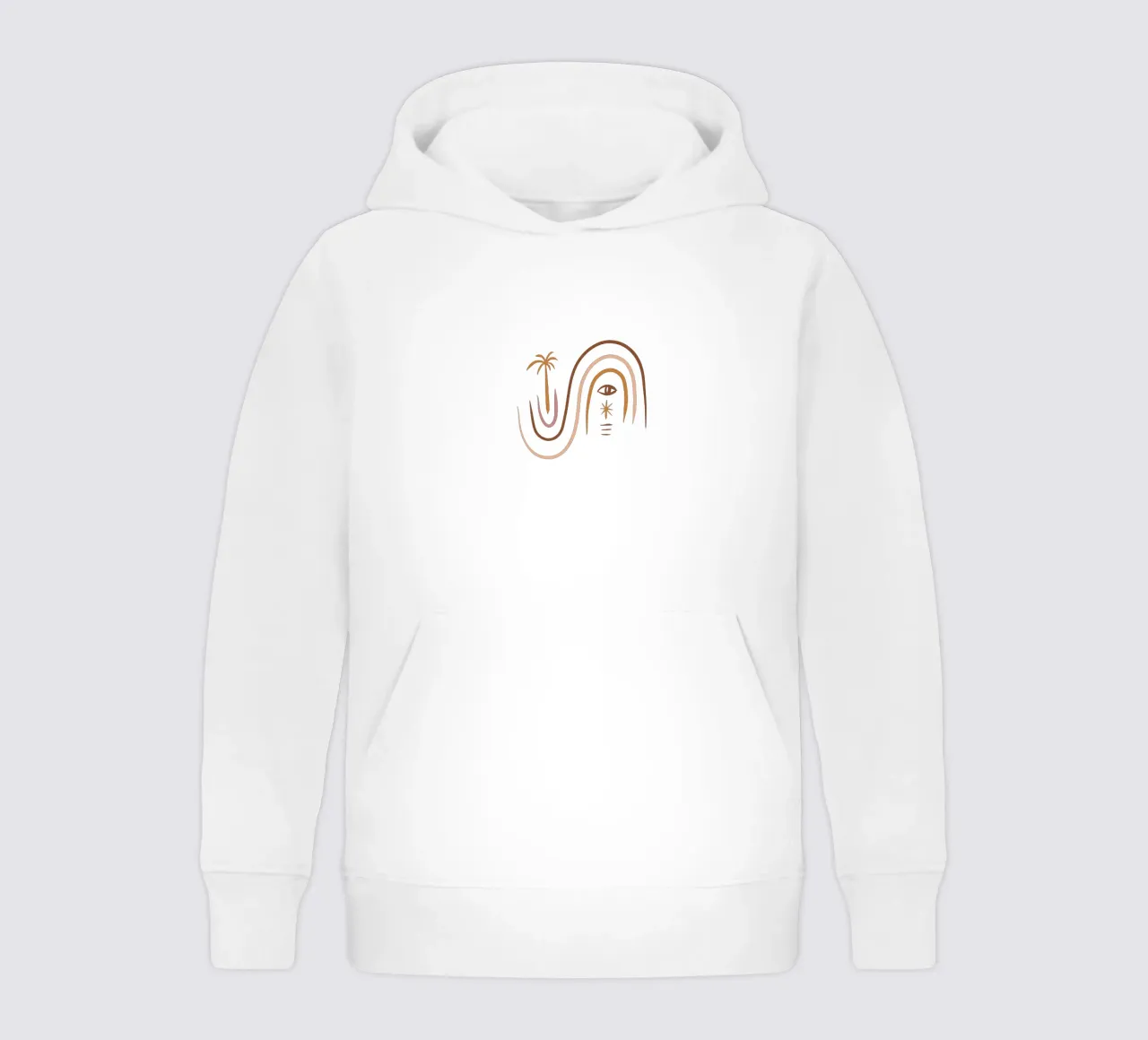 Summer Line No 03 (Without Background) felpa bambino con cappuccio da treechild