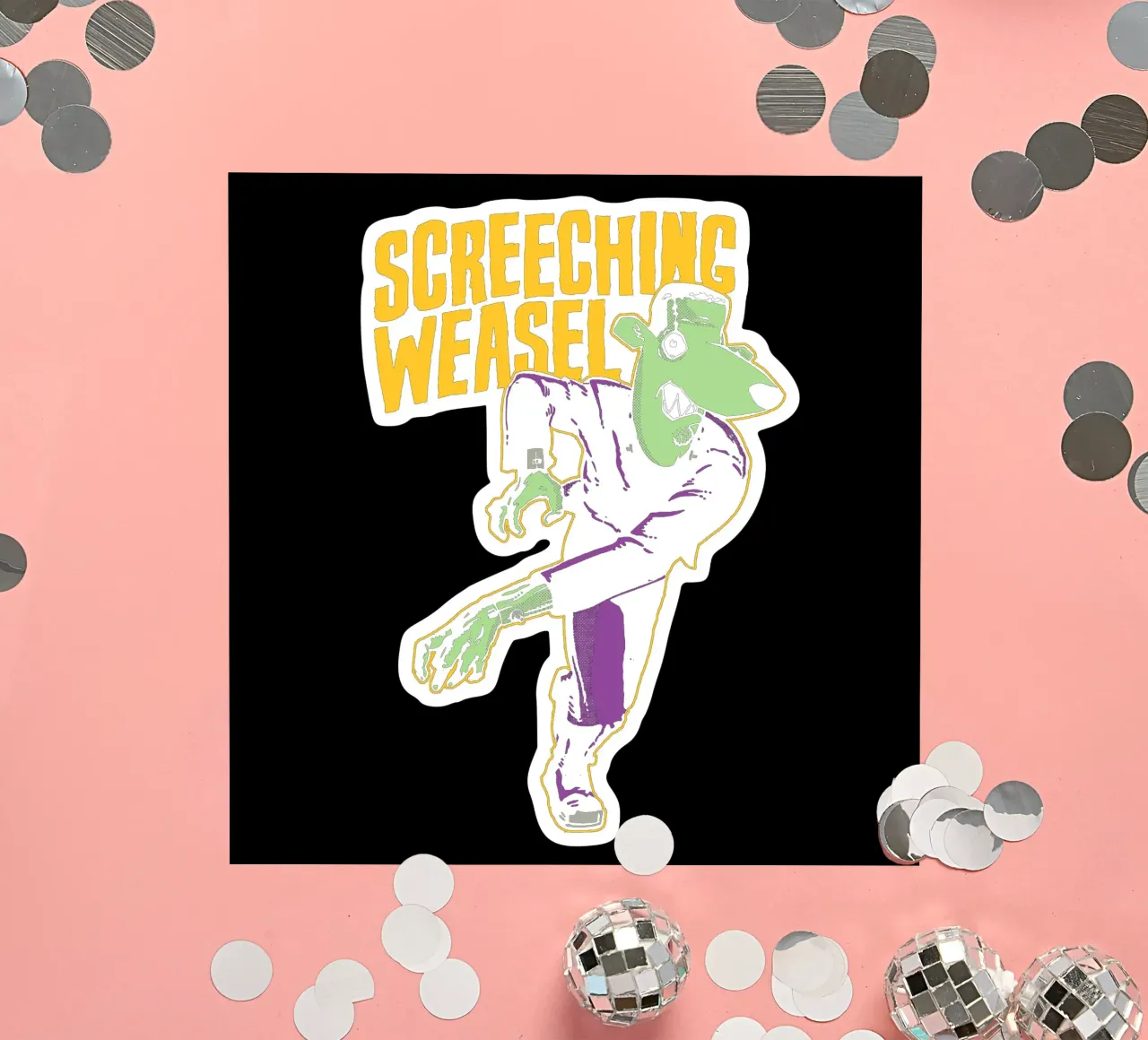 Screeching Weasel - Frankenstein pegatina de myxzyptlx
