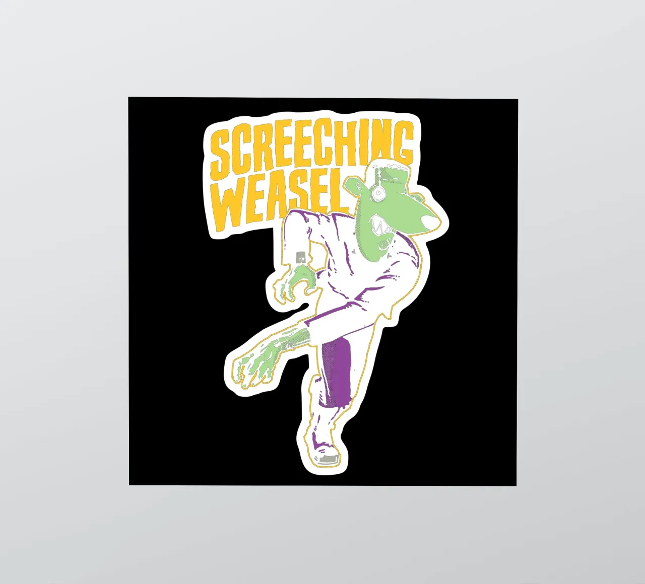Screeching Weasel - Frankenstein pegatina de myxzyptlx