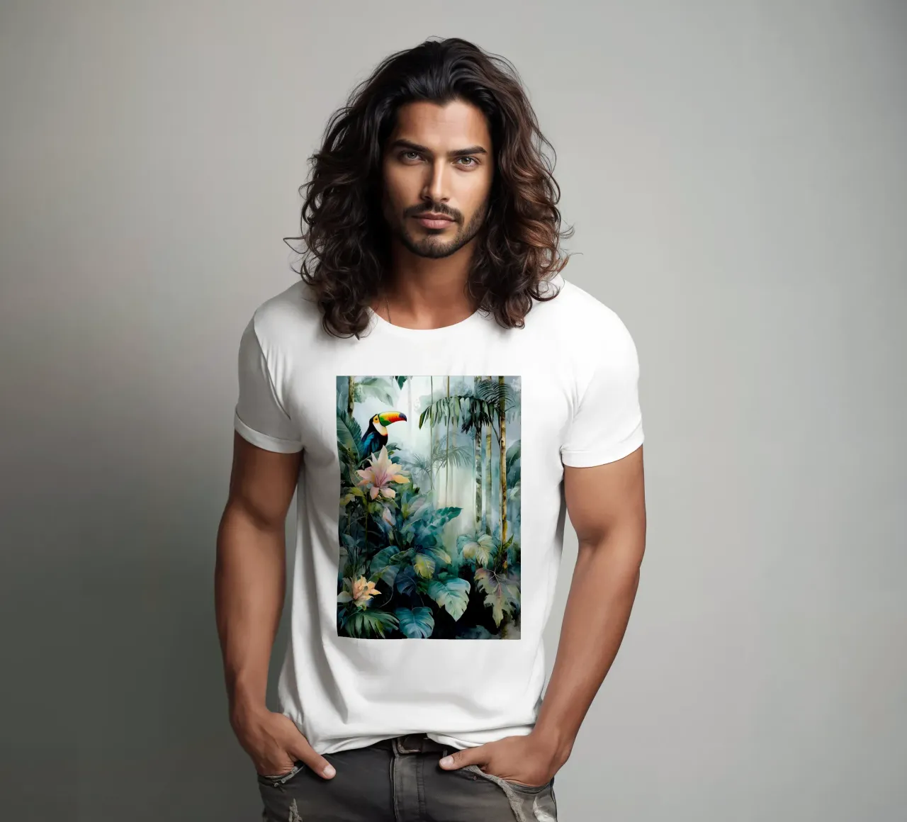 Tucano e giungla t-shirt da Justyna Jaszke JBJart
