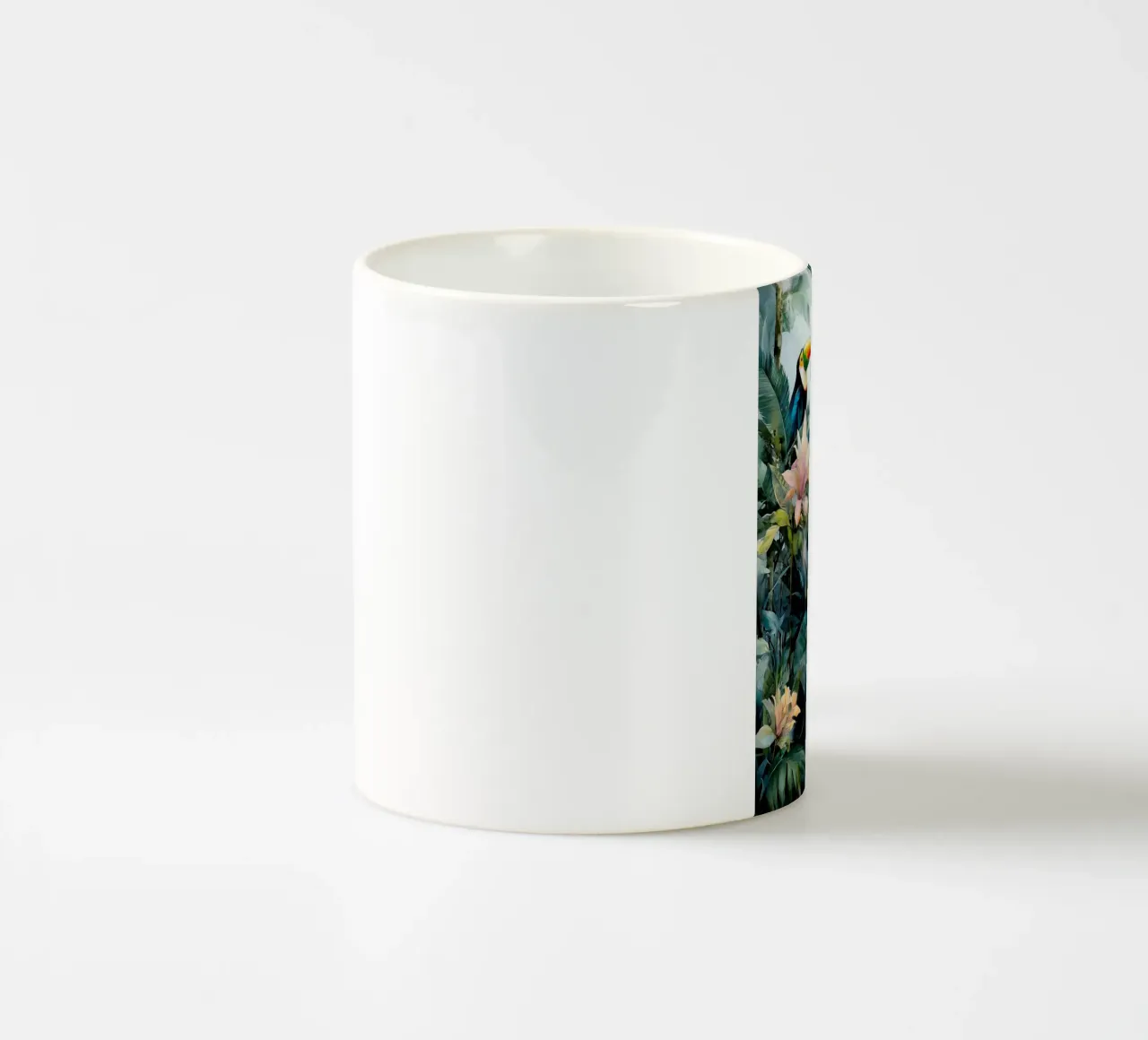 Tucano e giungla tazza in ceramica da Justyna Jaszke JBJart