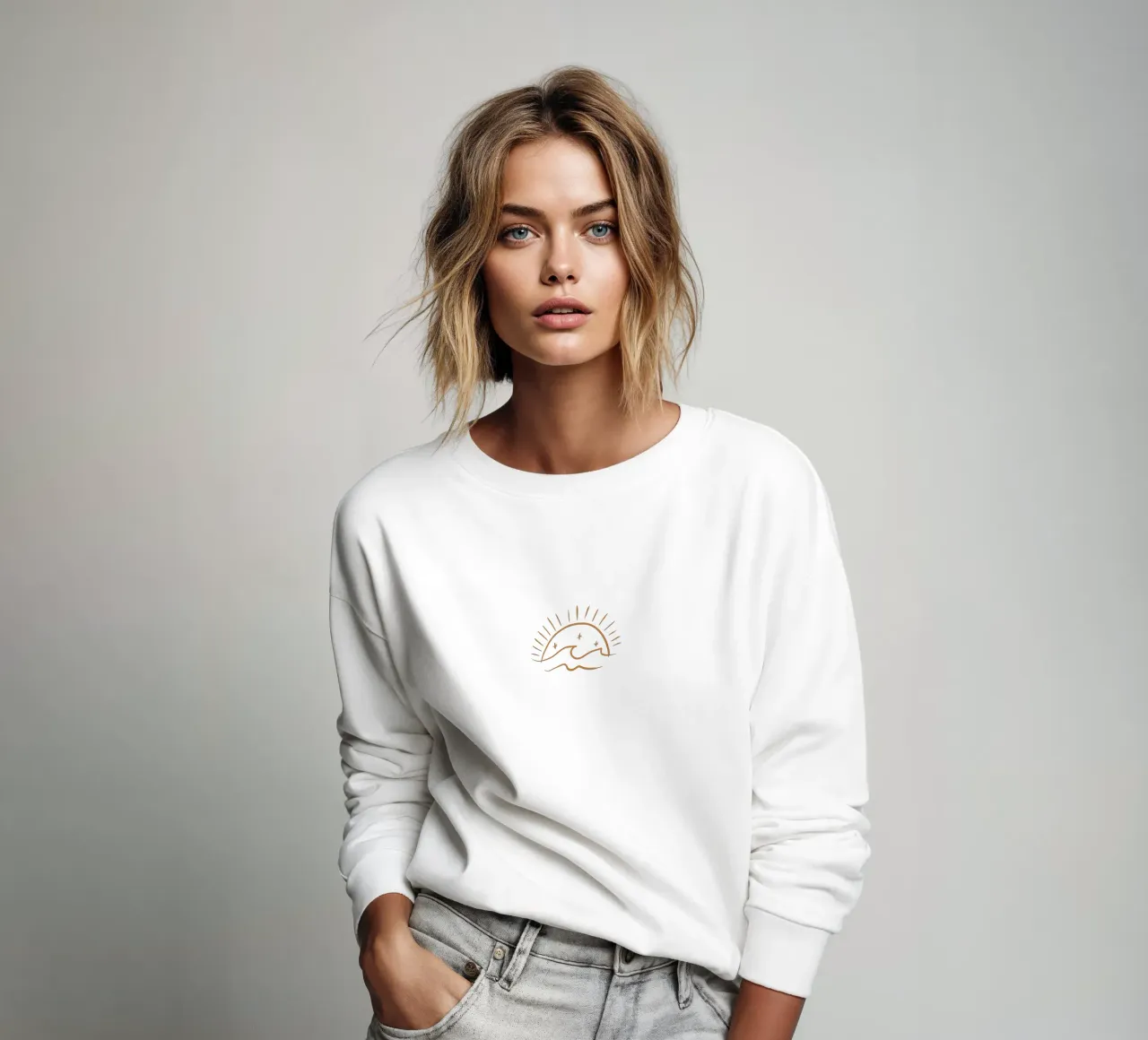 Summer Line No 04 (Without Background) sudadera de treechild