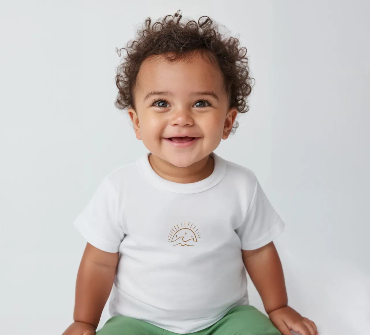 Summer Line No 04 (Without Background) maglietta neonato da treechild