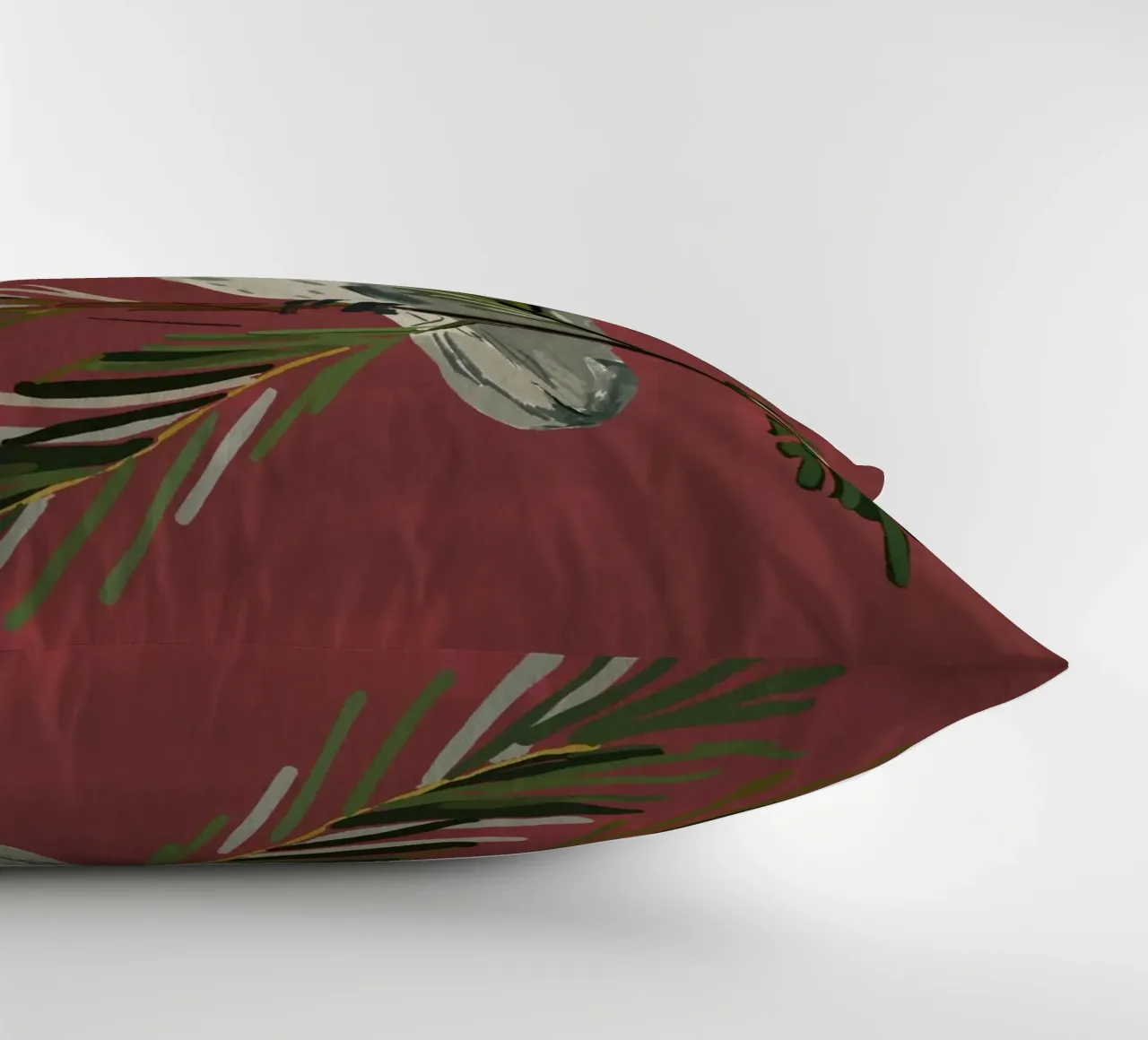 Gufo su un ramo di pino cuscino da ThingDesign