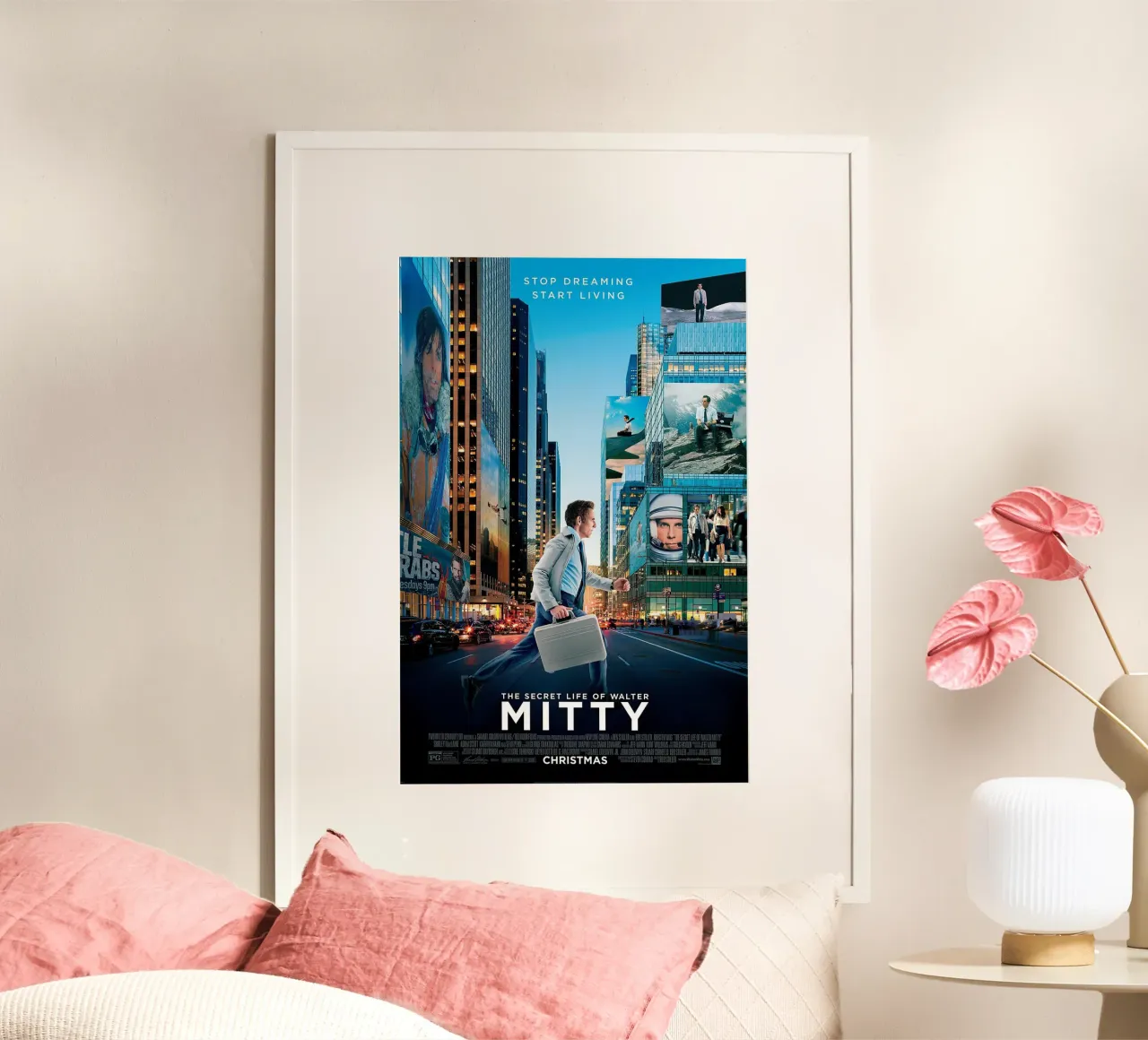 The Secret Life of Walter Mitty poster con telaio in plastica da Attaboy Dsgn