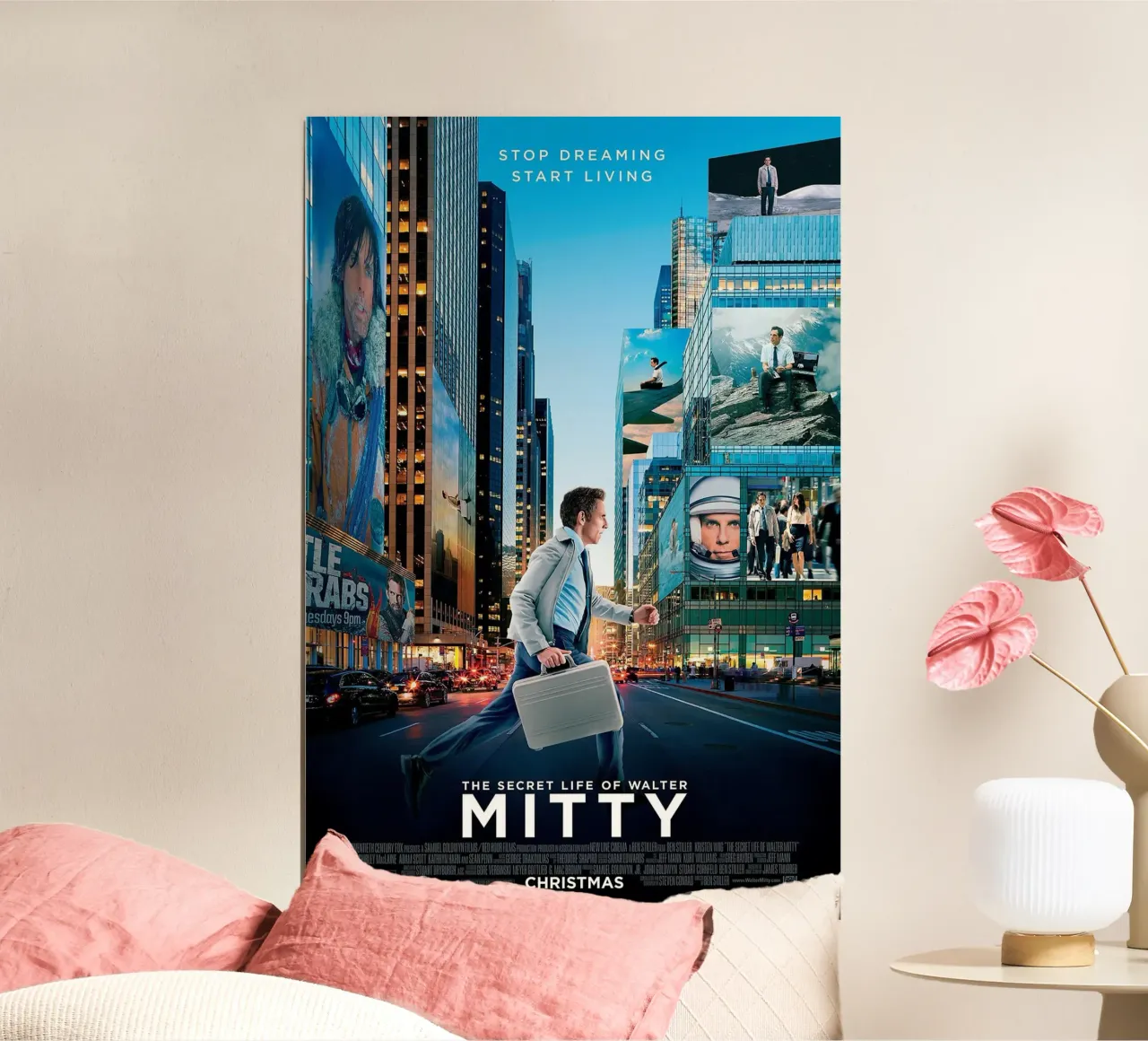 The Secret Life of Walter Mitty poster con telaio in plastica da Attaboy Dsgn