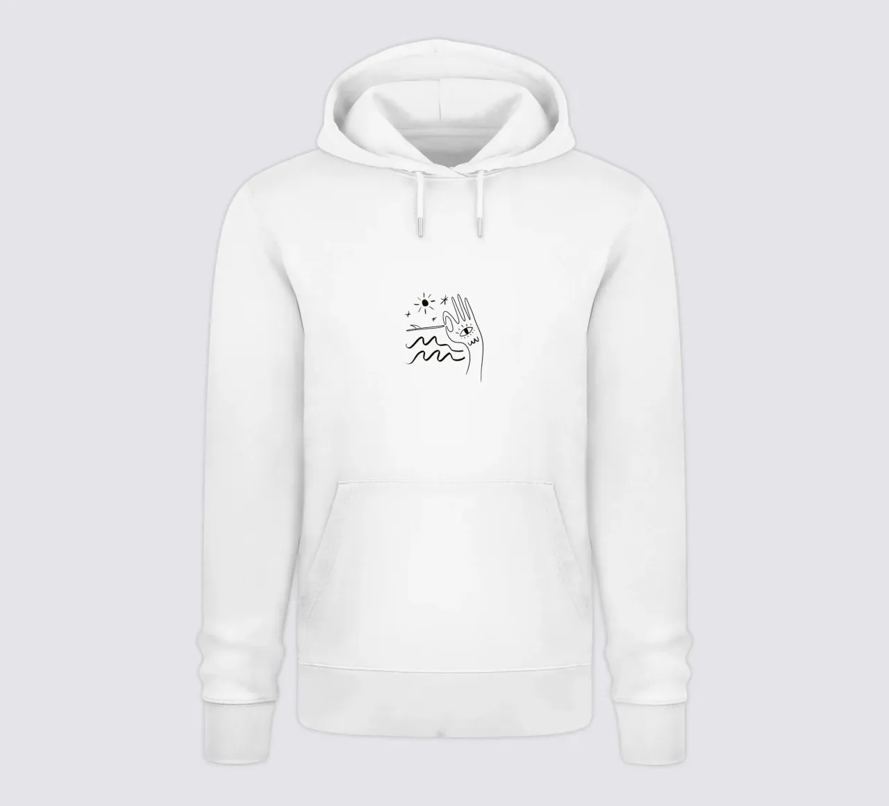 Summer Line No 05 (Without Background) felpa con cappuccio da treechild