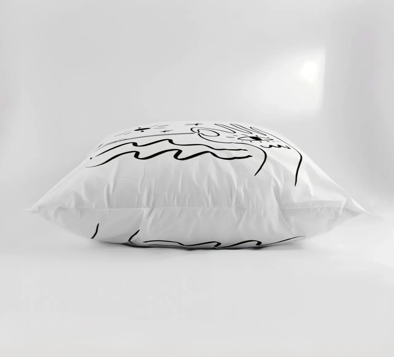 Summer Line No 05 (Without Background) cuscino da treechild