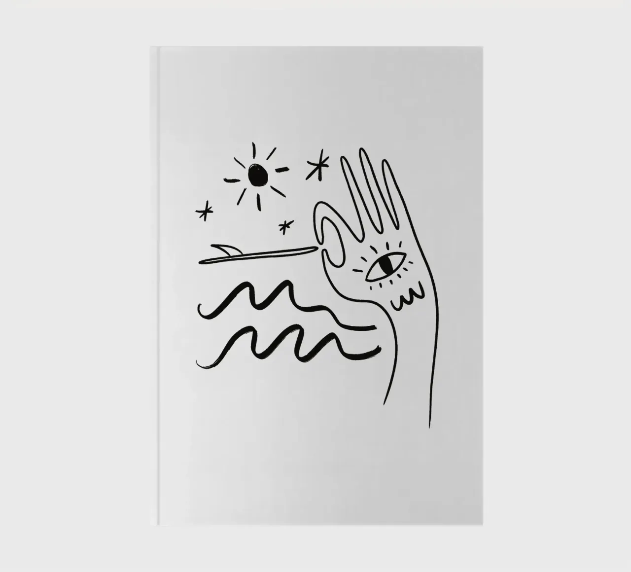 Summer Line No 05 (Without Background) notebook by treechild