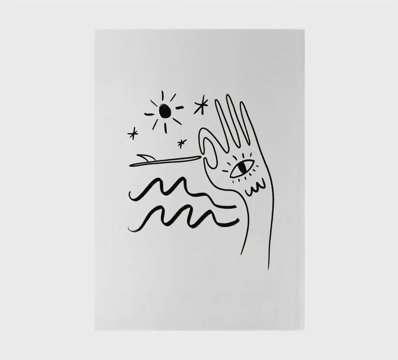 Summer Line No 05 (Without Background) notebook by treechild