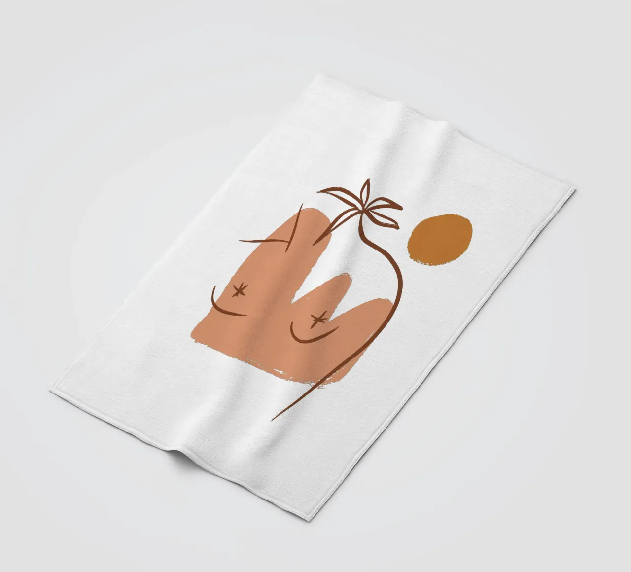 Summer Line No 06 (Without Background) coperta in pile da treechild