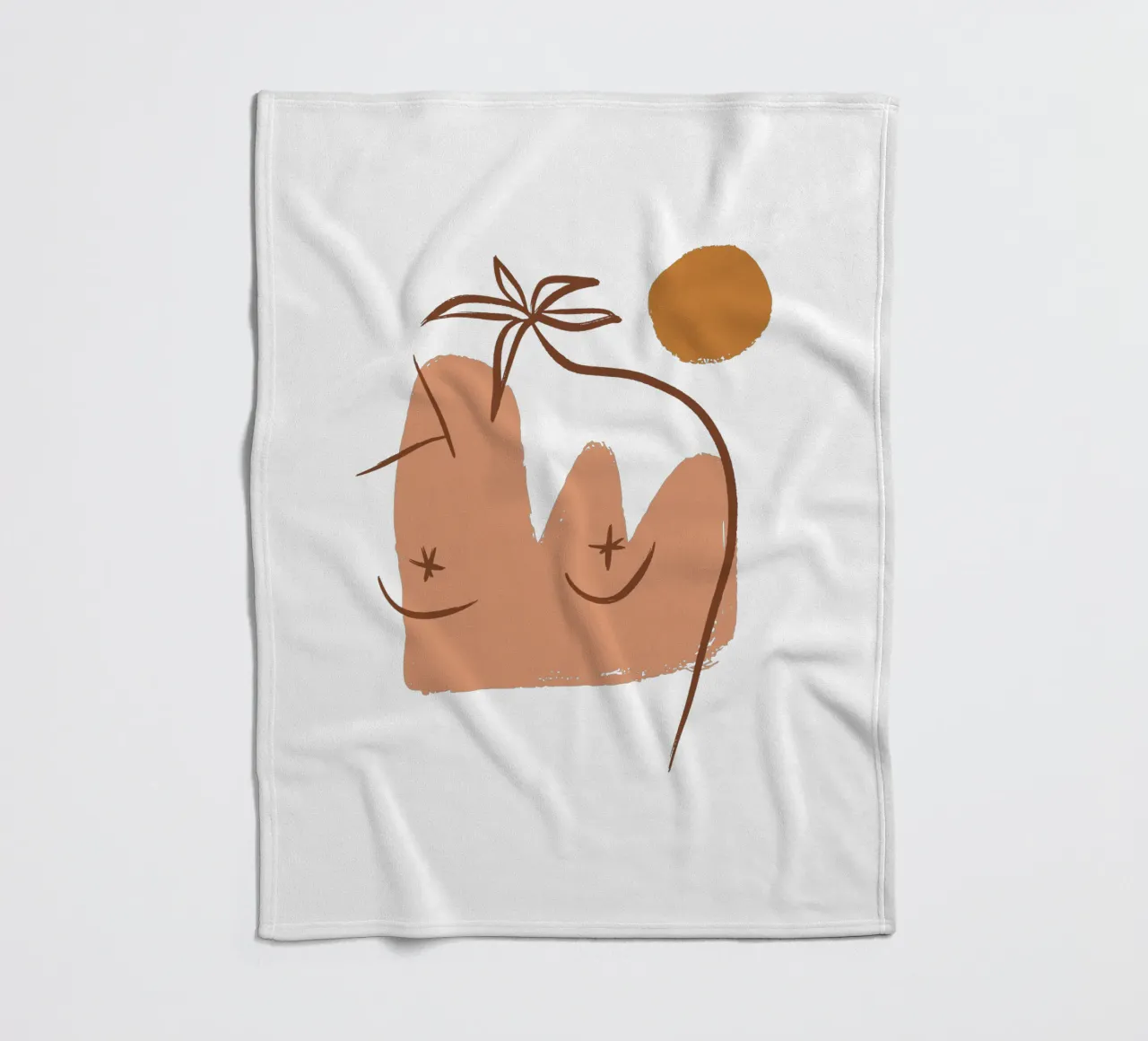 Summer Line No 06 (Without Background) coperta in pile da treechild