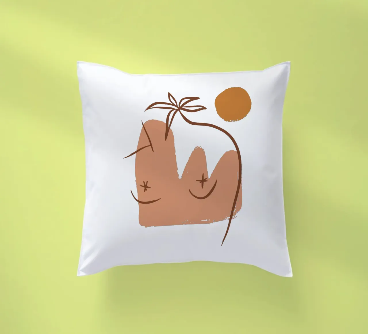 Summer Line No 06 (Without Background) cuscino da treechild