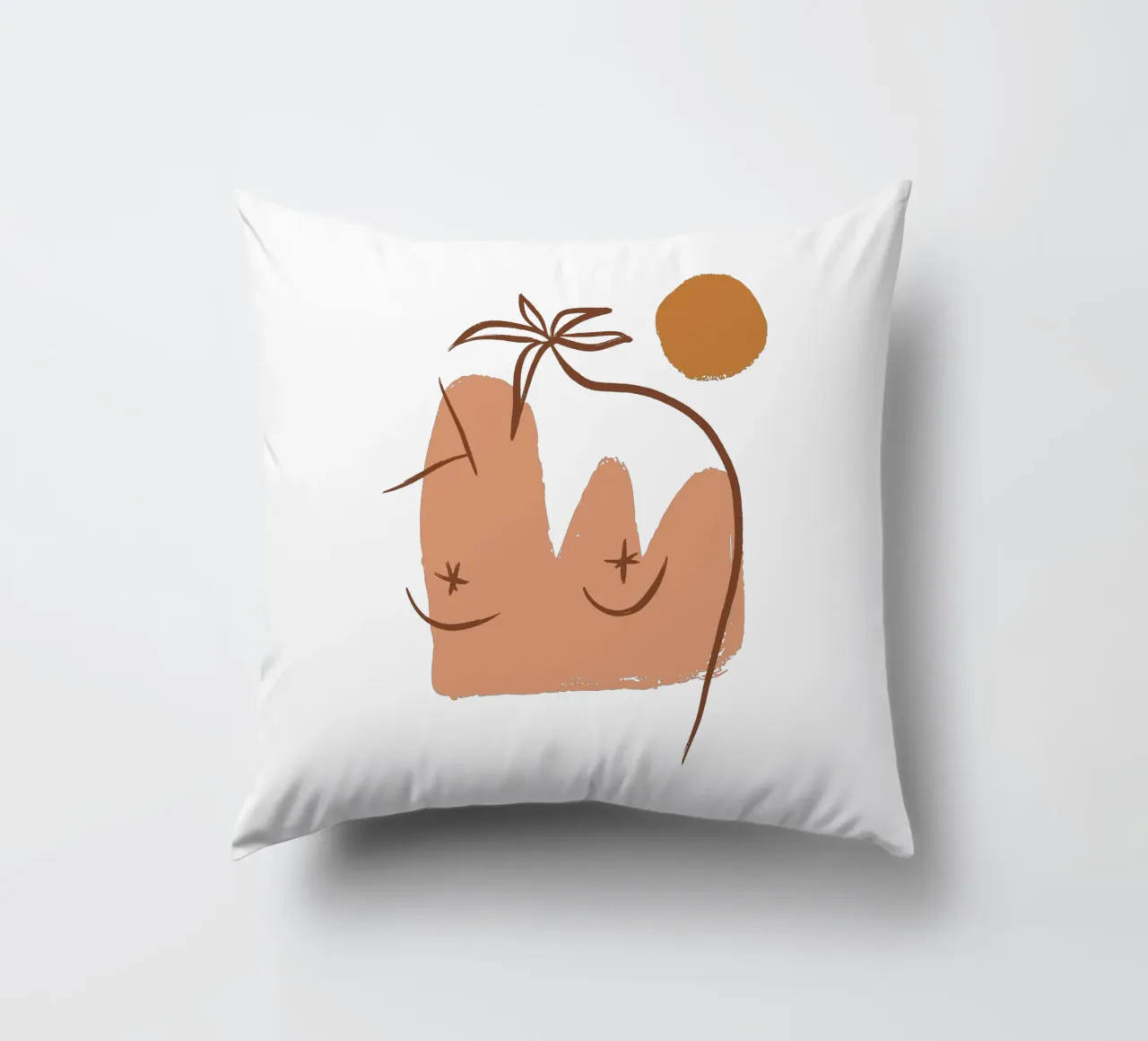 Summer Line No 06 (Without Background) cuscino da treechild