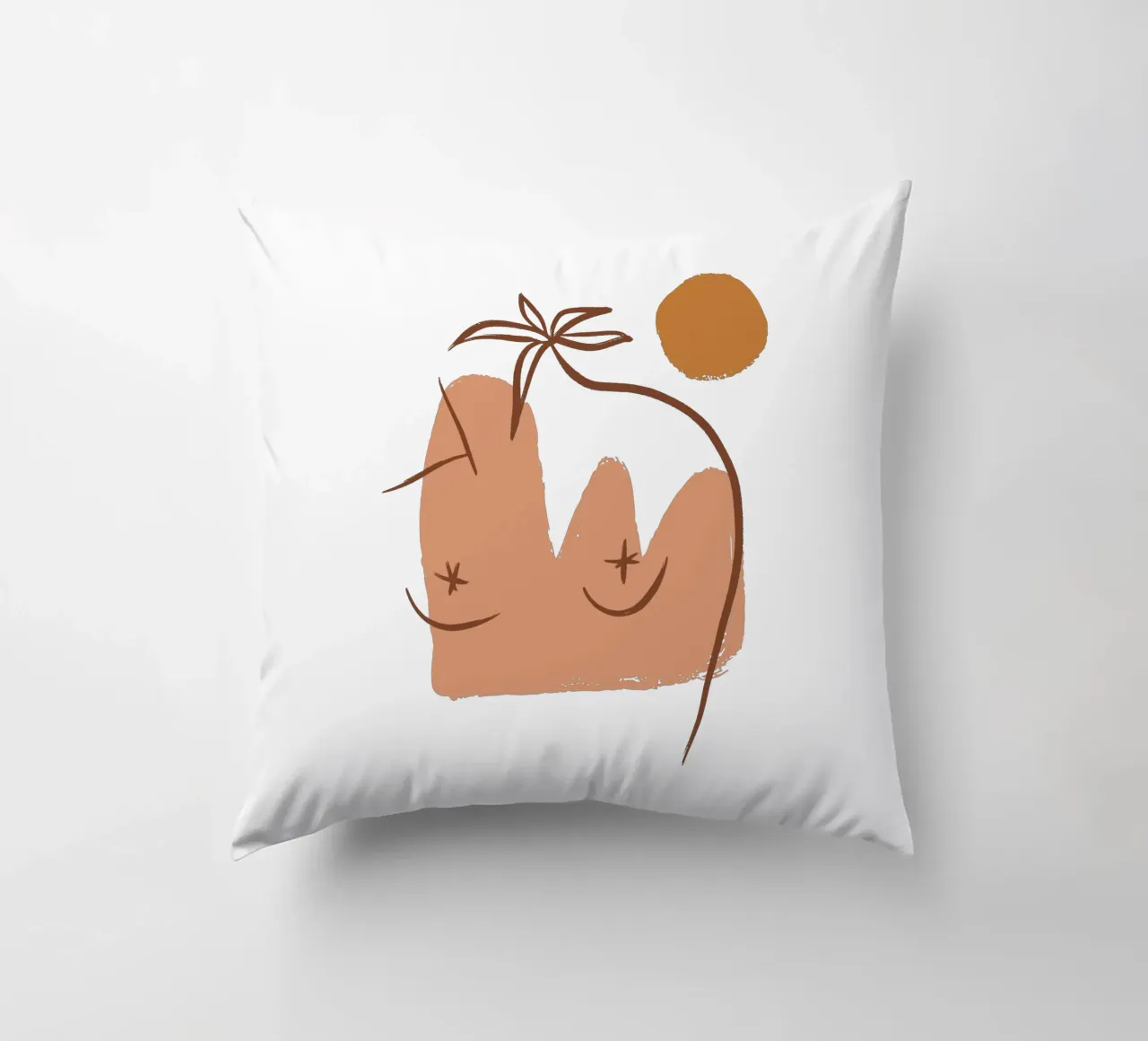 Summer Line No 06 (Without Background) cuscino da treechild