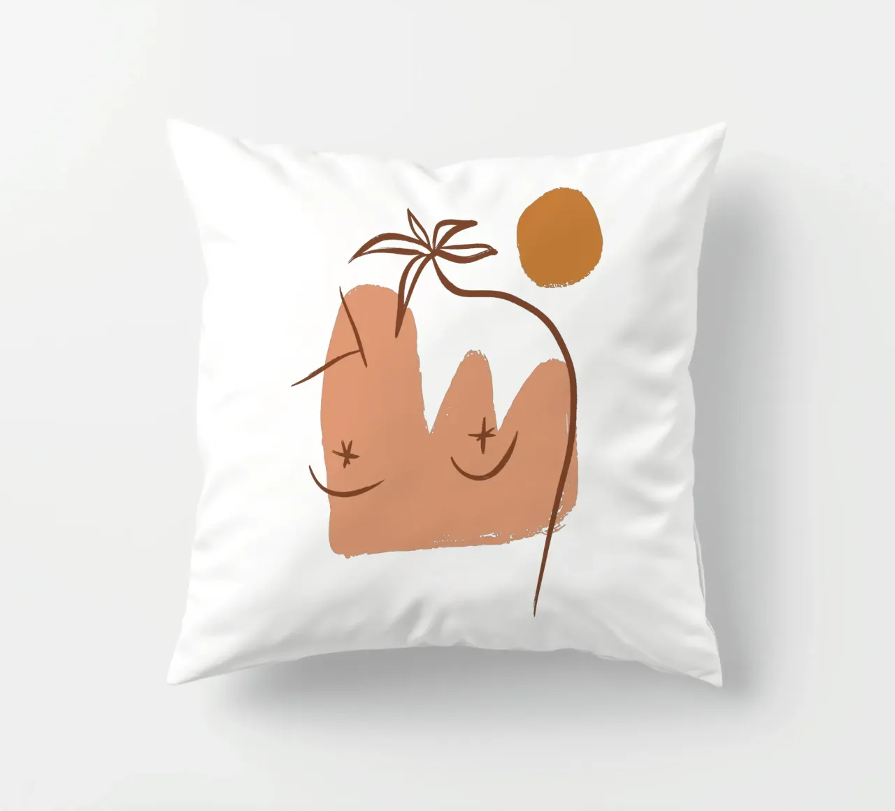 Summer Line No 06 (Without Background) cuscino da treechild