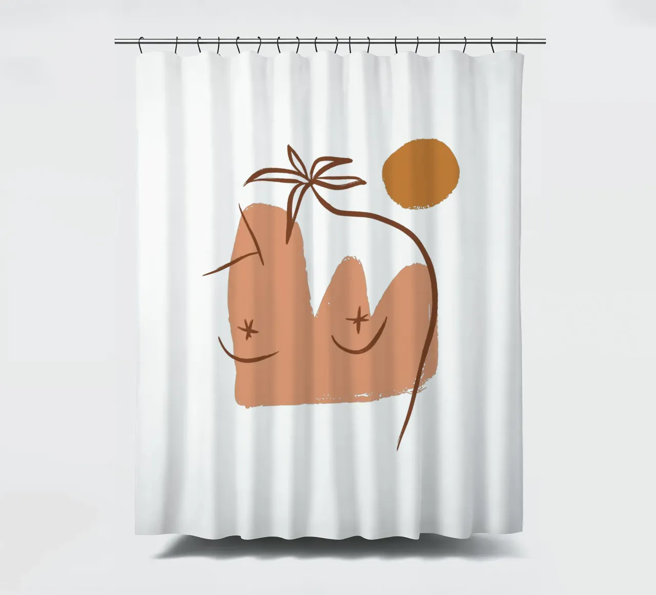 Summer Line No 06 (Without Background) tenda da doccia da treechild