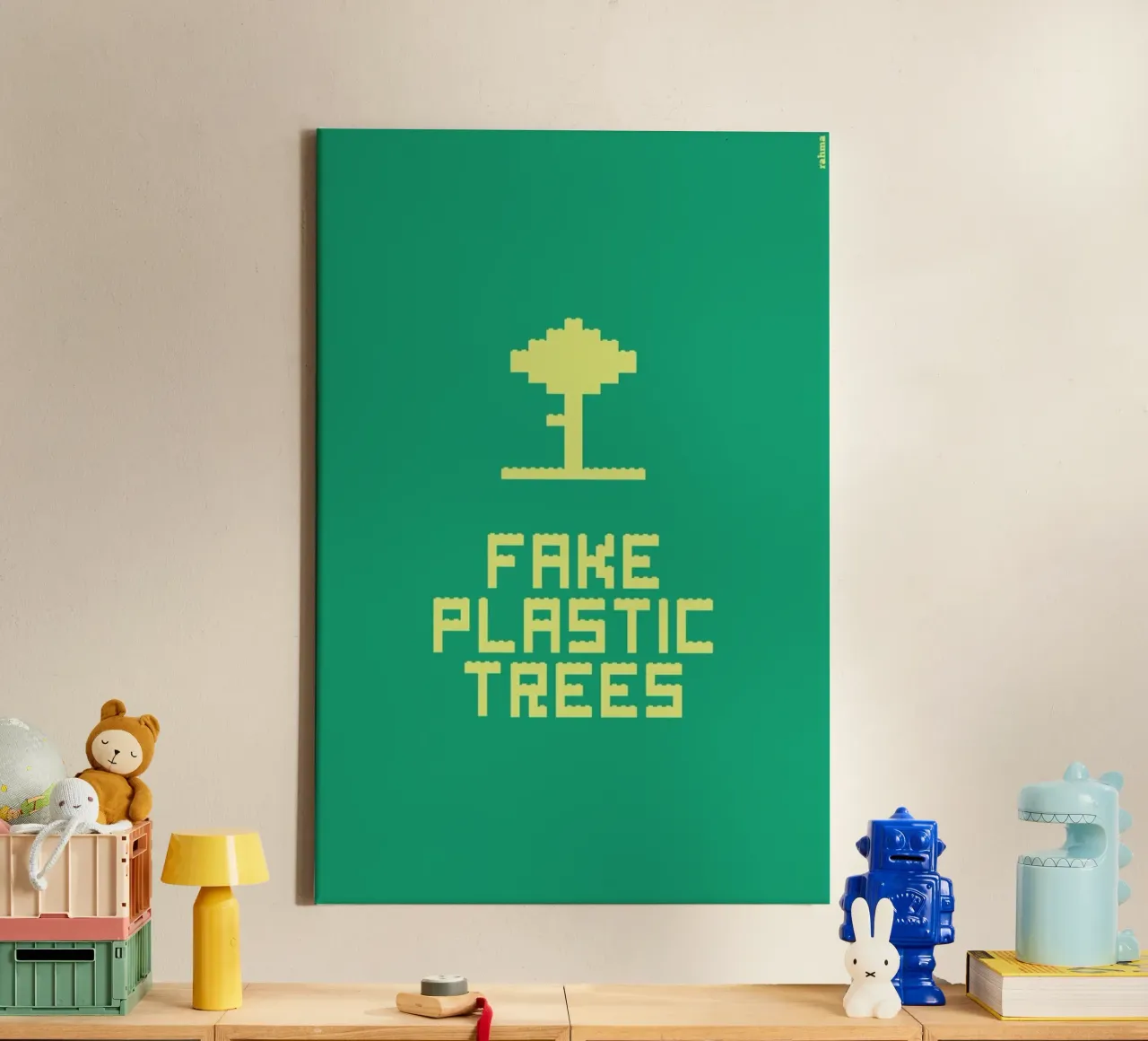 Fake Plastic Tree tela con Cornice a cassetta da Rahma Projekt