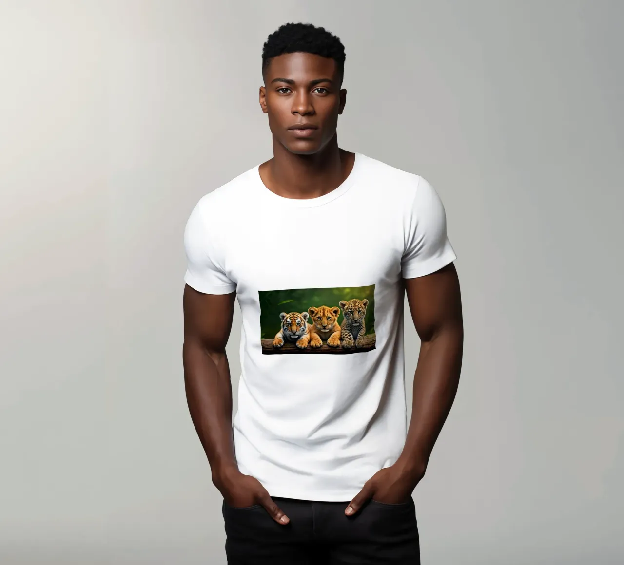 Teneri cuccioli di tigre, leone e leopardo t-shirt da Wild Beauty