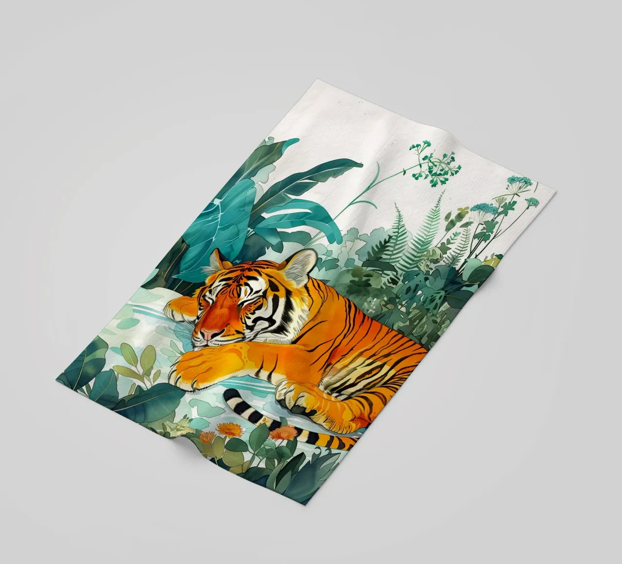 Tigre addormentata telo mare da Justyna Jaszke JBJart