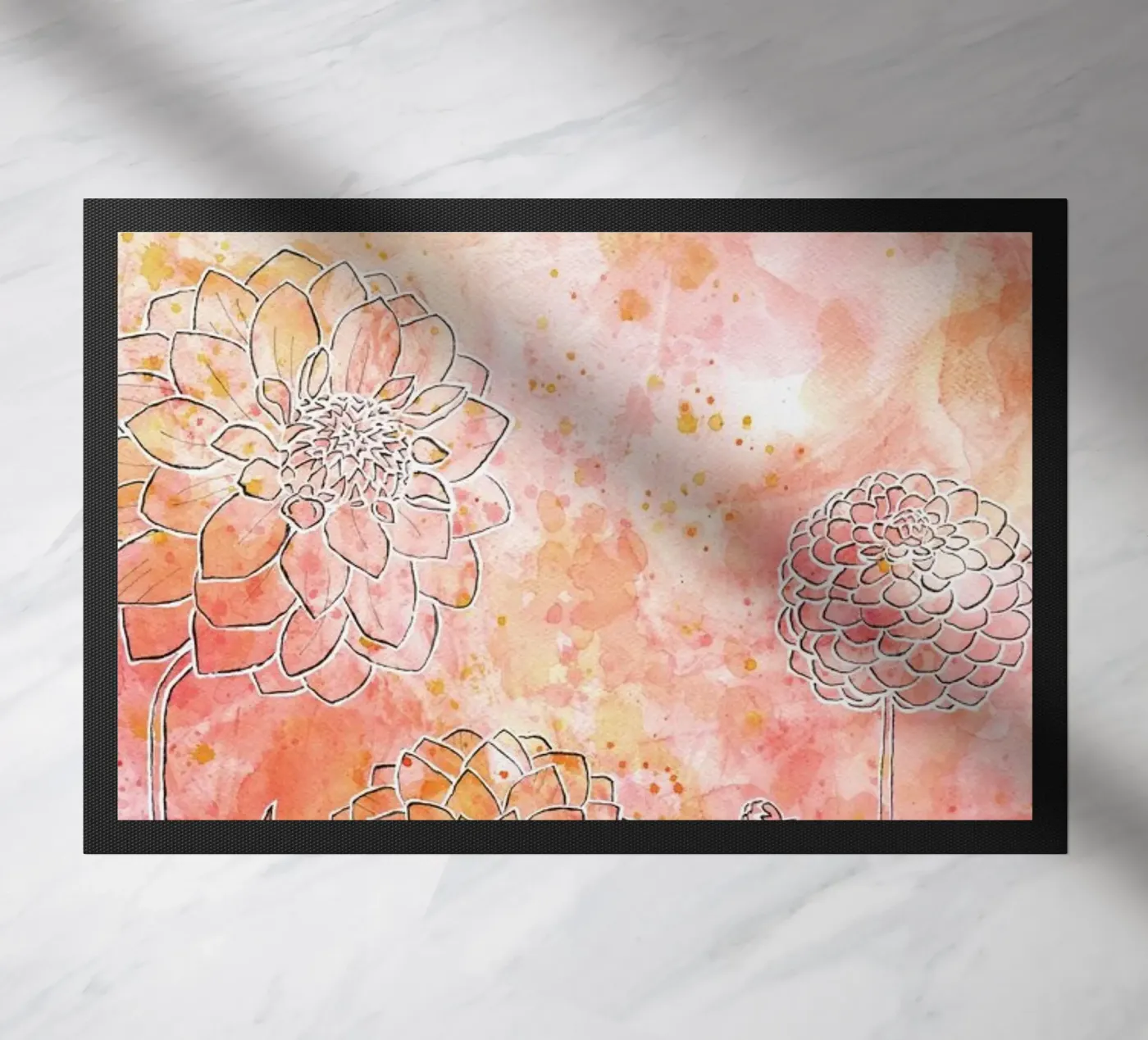 Dahlia doormat by Ctoft